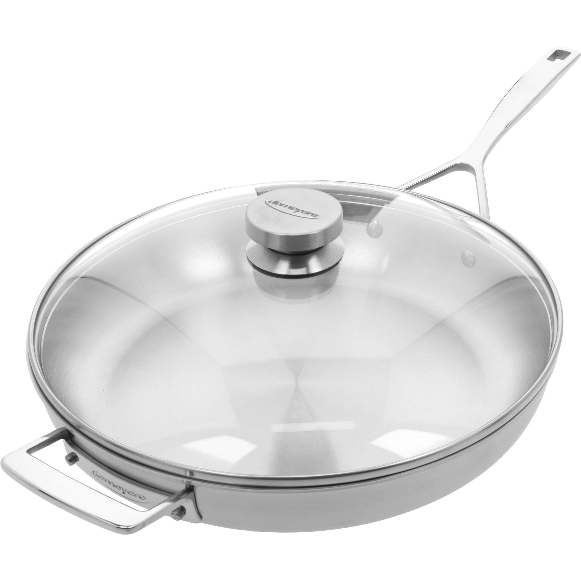 DEMEYERE Essential 5 32 cm / 12.5 inch 18/10 Stainless Steel Frying Pan With Lid-2
