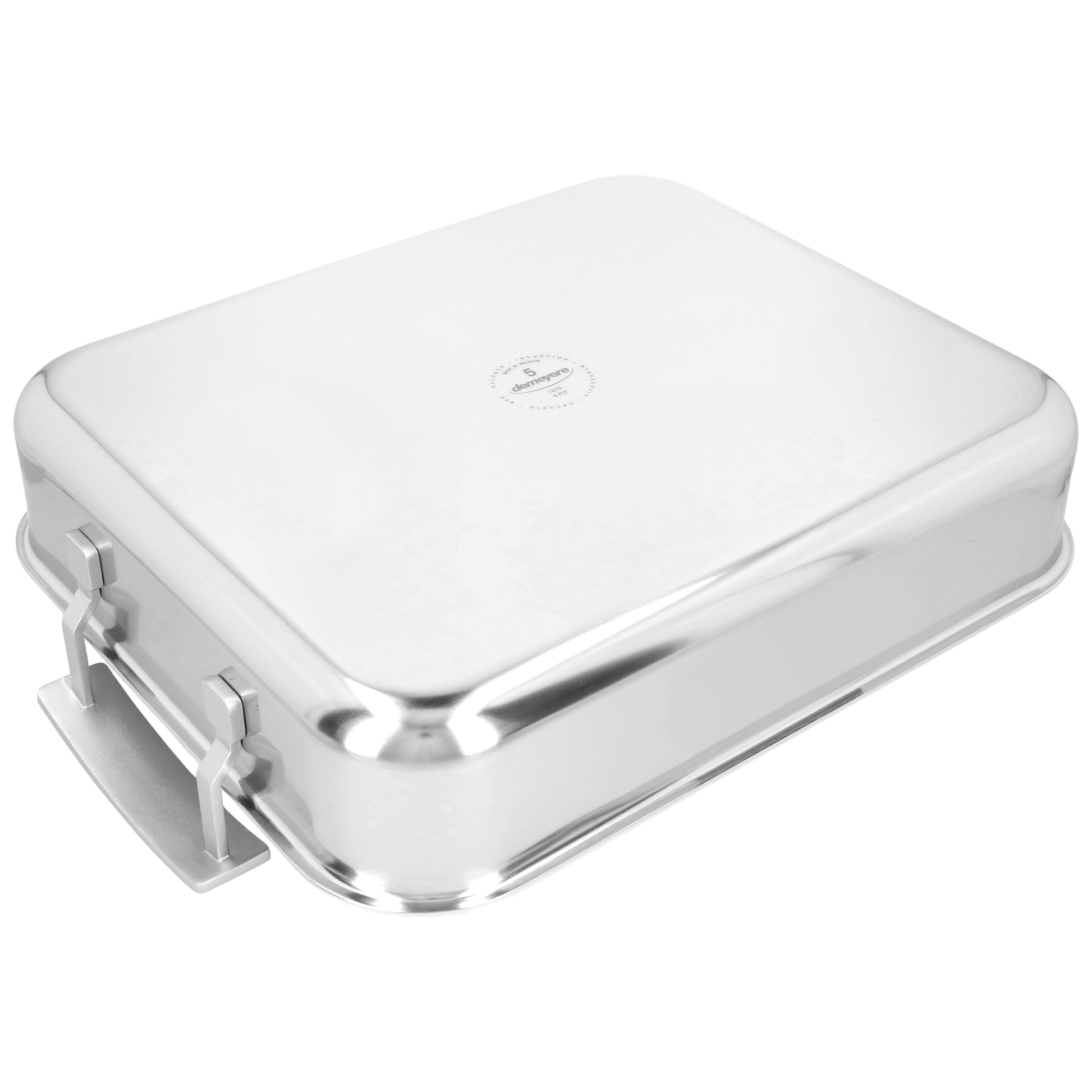 DEMEYERE Industry 5 39 X 33 cm 18/10 Stainless Steel Rectangular Roaster + Grid, Silver-3