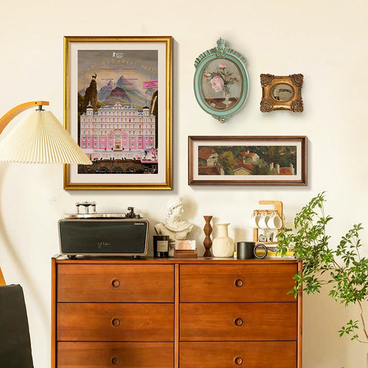 Set of 4 Retro Style Painting-0