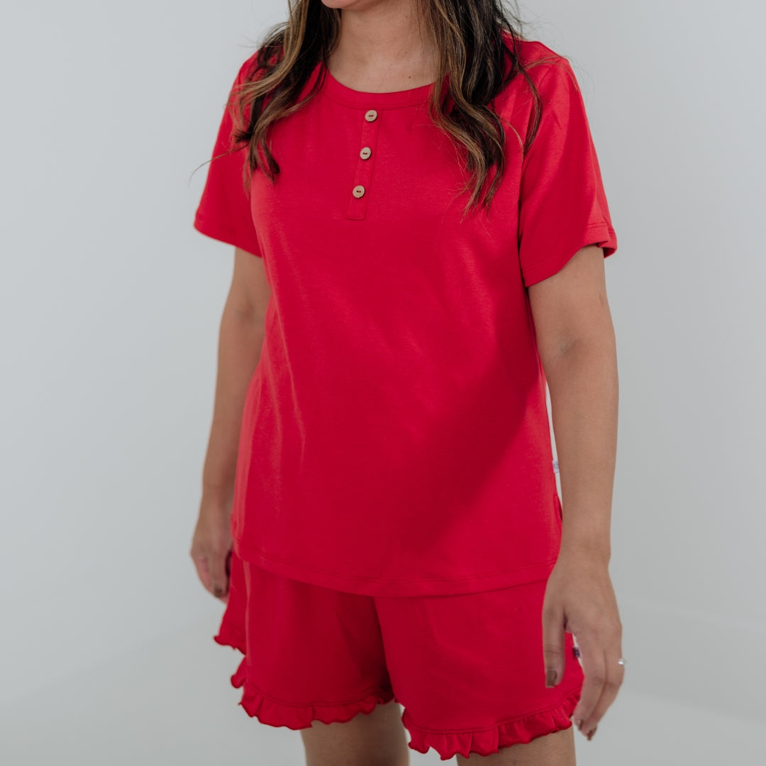 Ladies' Bamboo 2-Piece Short Sleeve Lounge Set-3