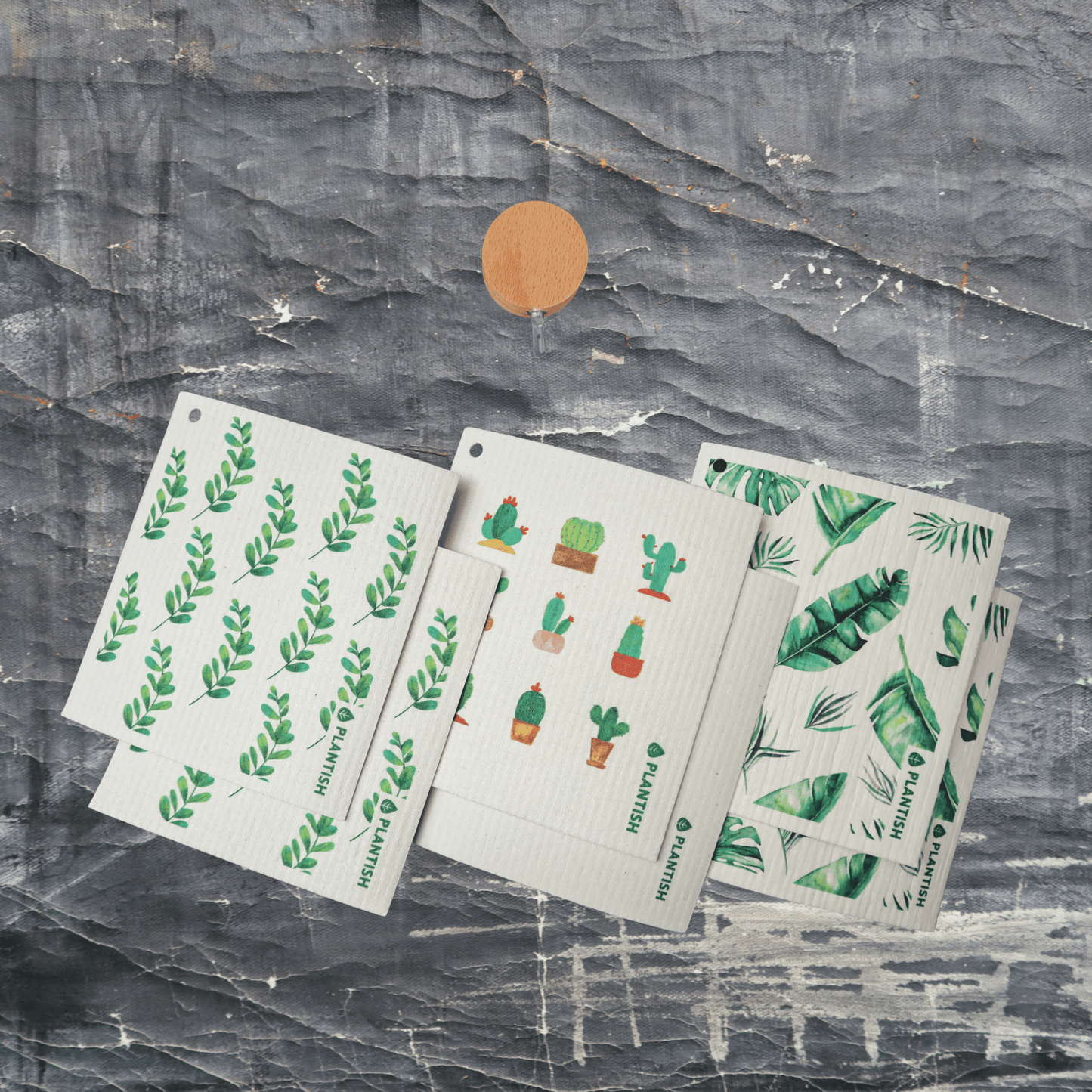 Potting Around - Swedish Sponge Cloth Set + Hook-3