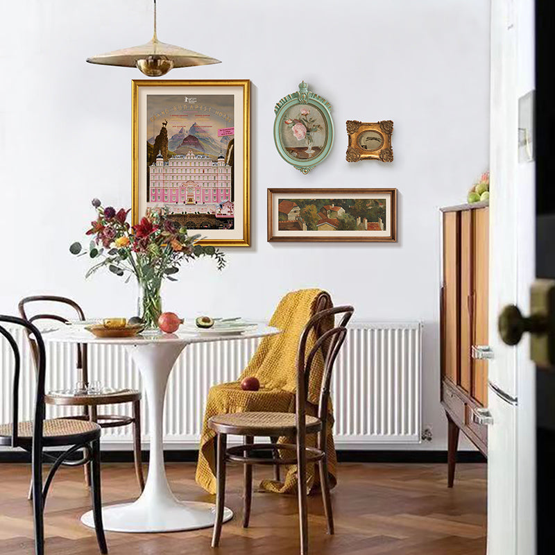 Set of 4 Retro Style Painting-1