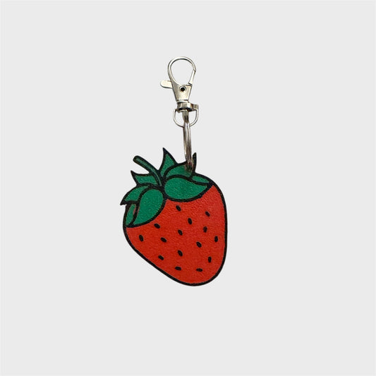 Strawberry NFC  Bag Charm – Customizable Smart Accessory