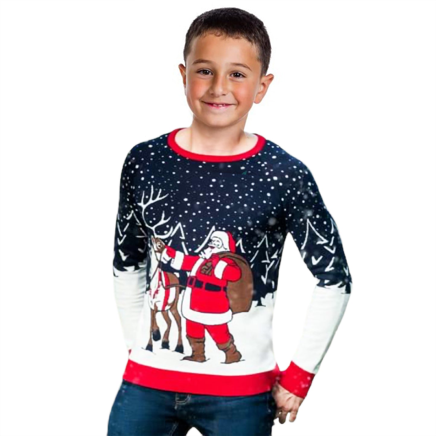 Boy Santa & Reinder Sweater