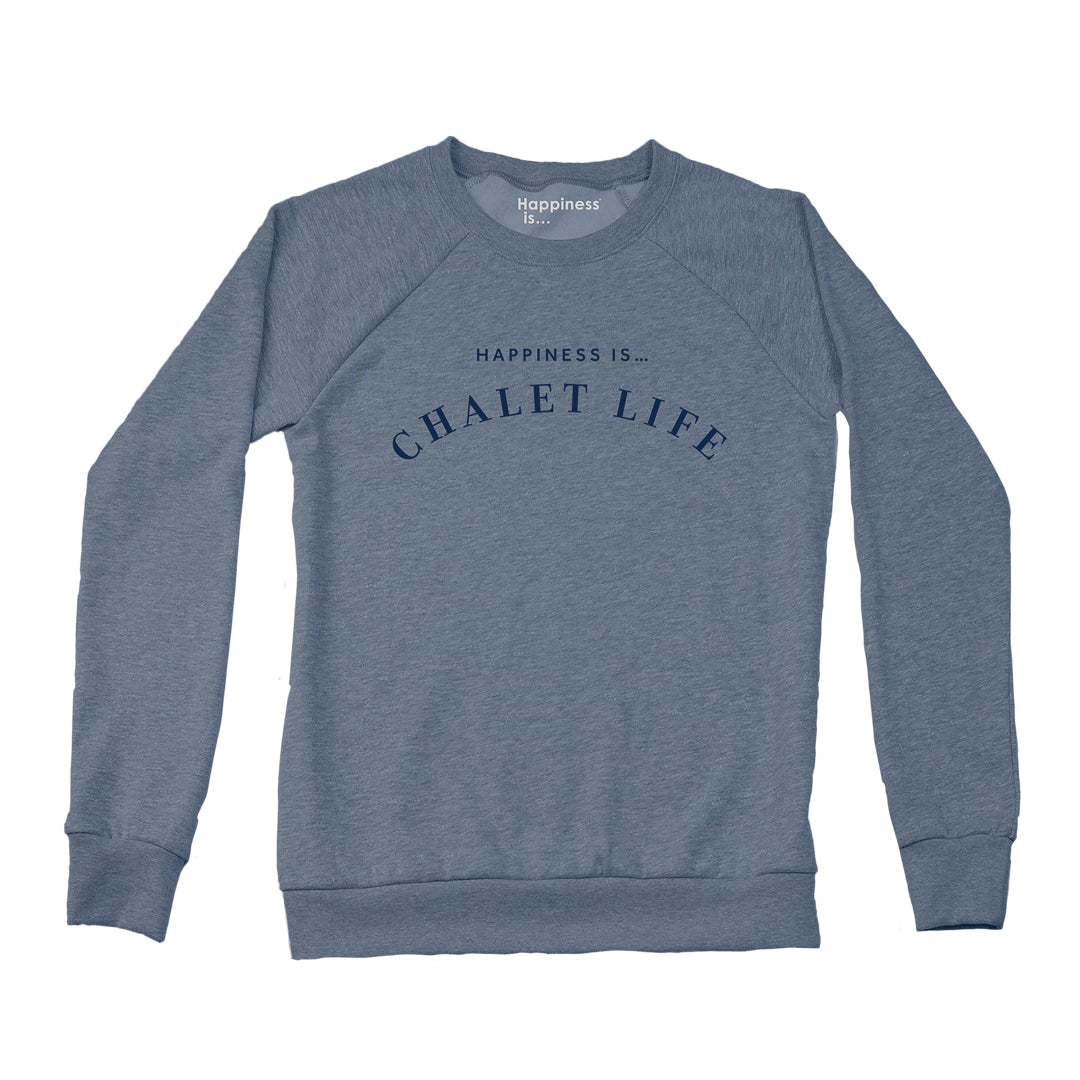Women's Chalet Crew Sweatshirt, Heather Navy-0