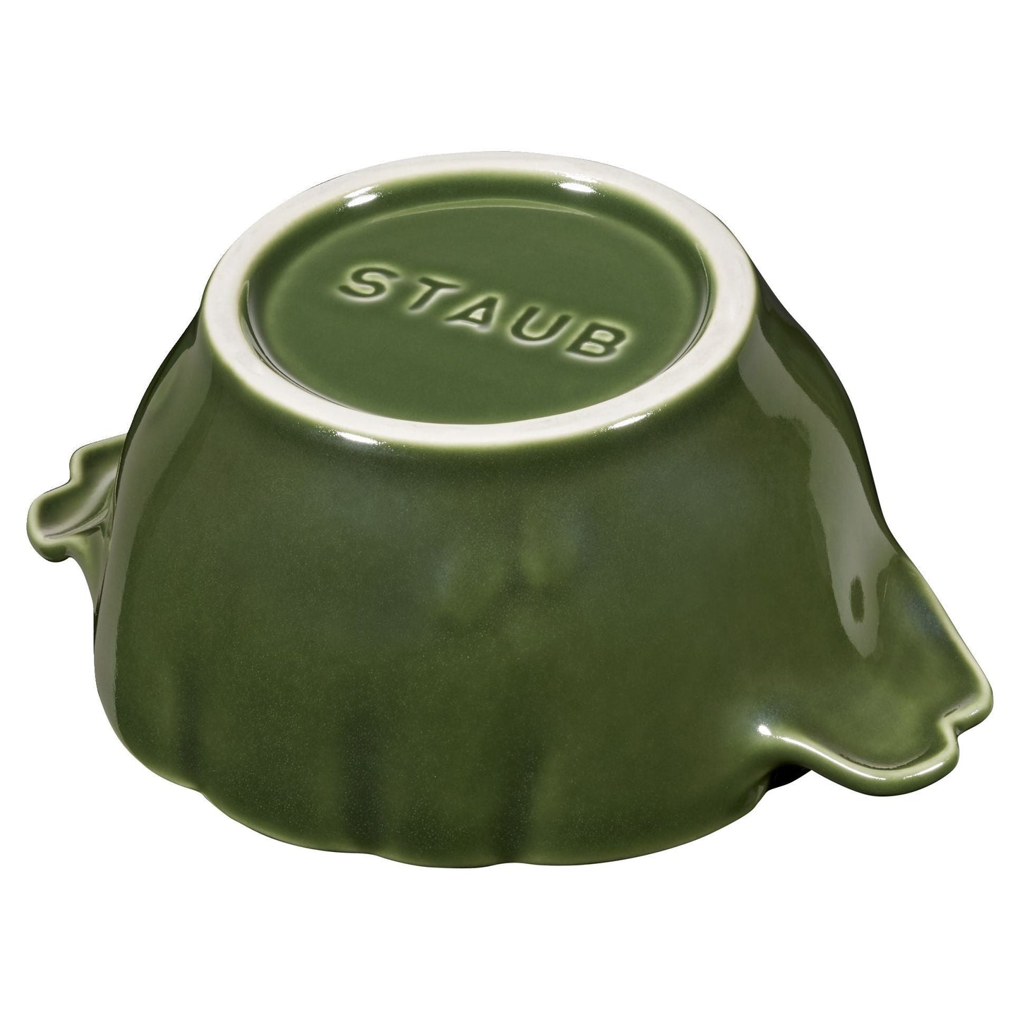 STAUB Ceramique 450 mL Ceramic Artichoke Cocotte, Basil-Green-3