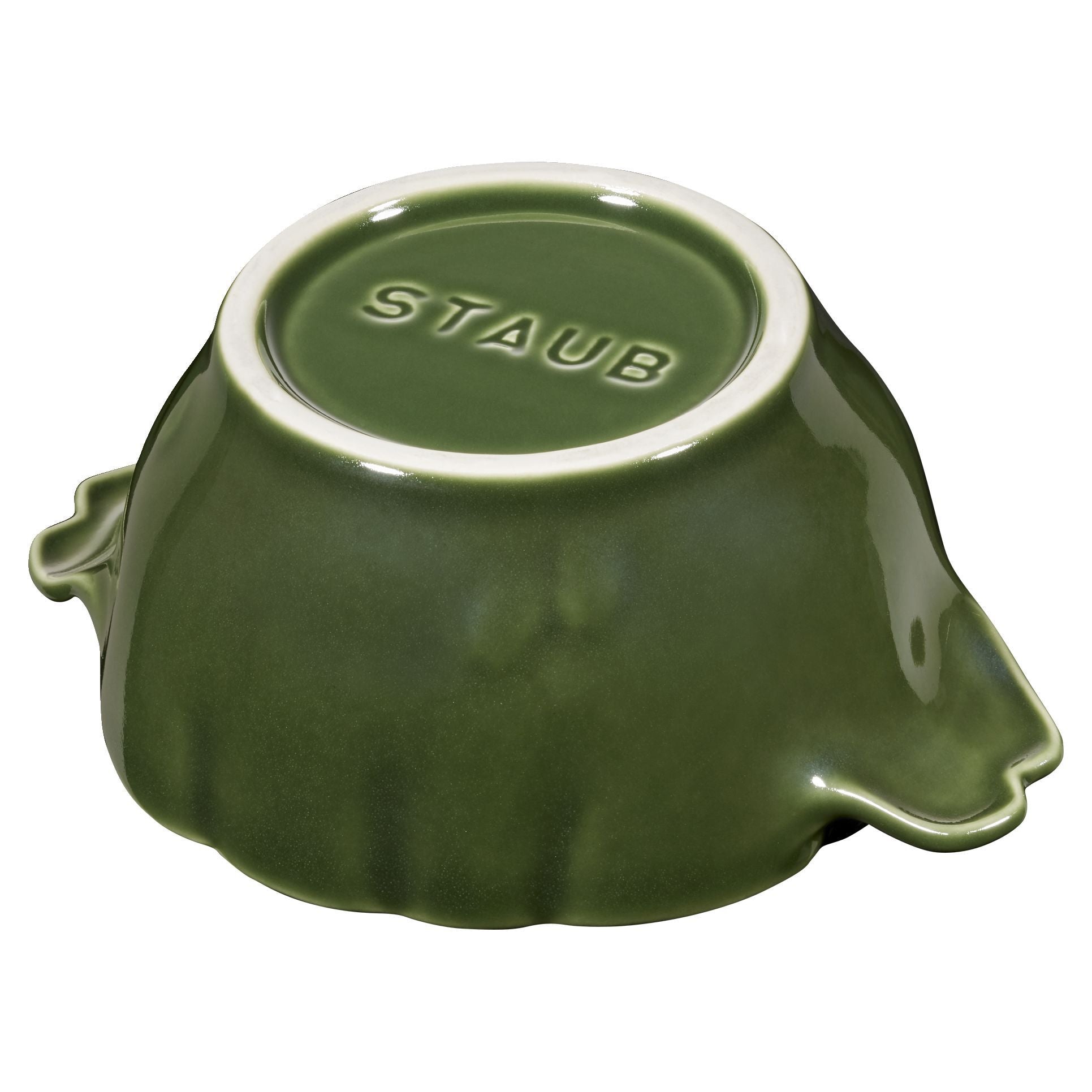 STAUB Ceramique 450 mL Ceramic Artichoke Cocotte, Basil-Green-3