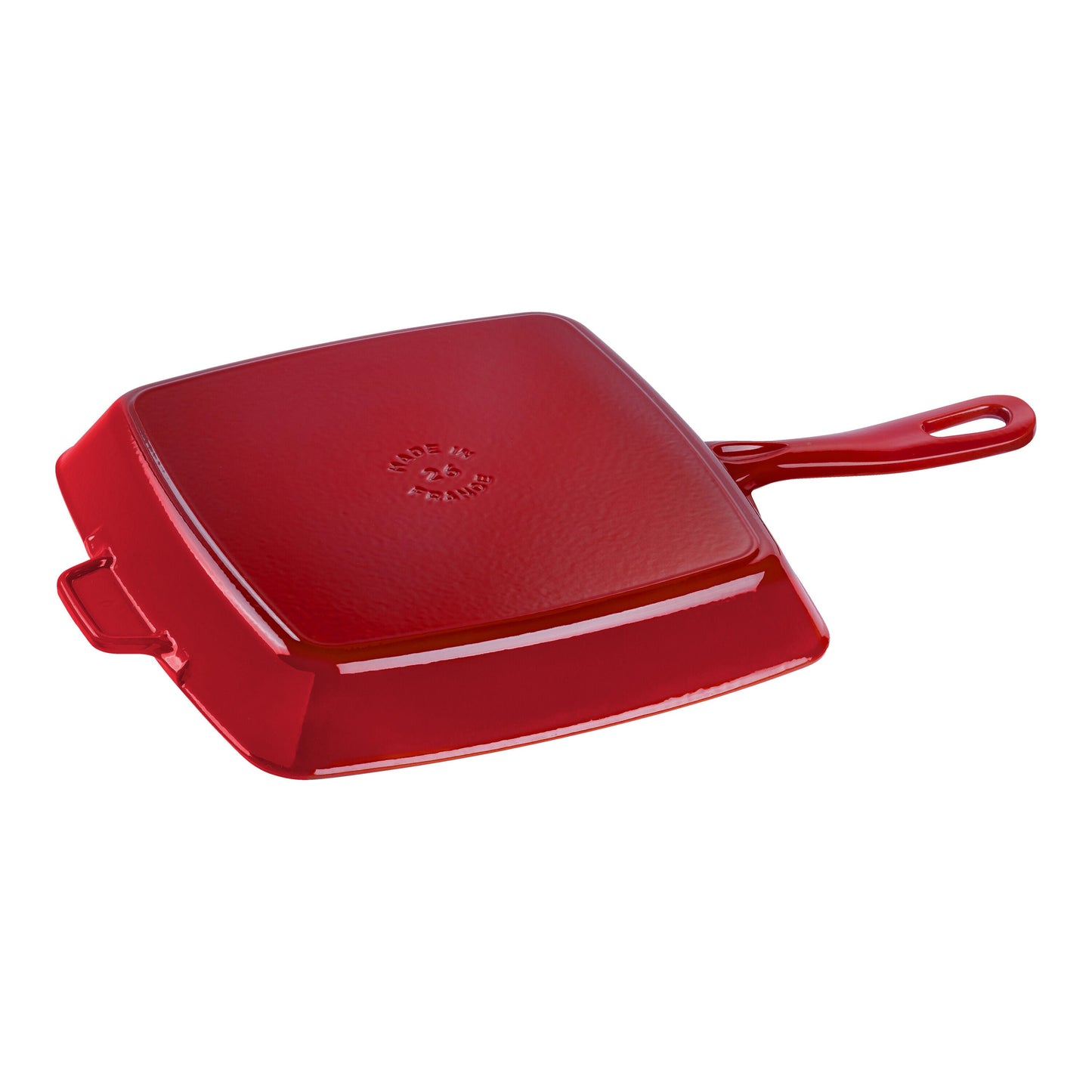 STAUB Grill Pans 26 cm Cast Iron Square American Grill, Cherry-1