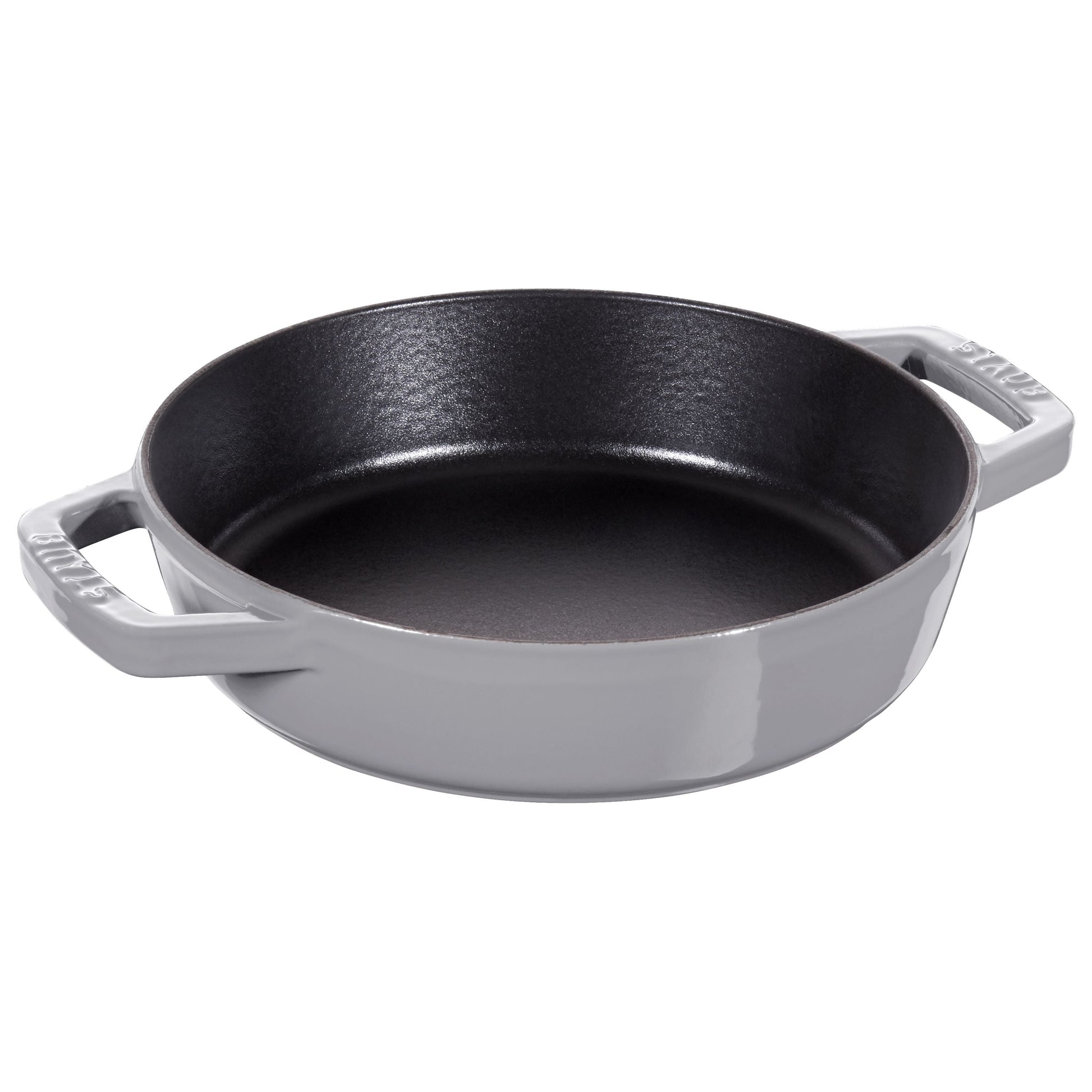 STAUB Pans 20 cm / 8 inch Cast Iron Frying Pan With 2 Handles, Graphite-Grey-0