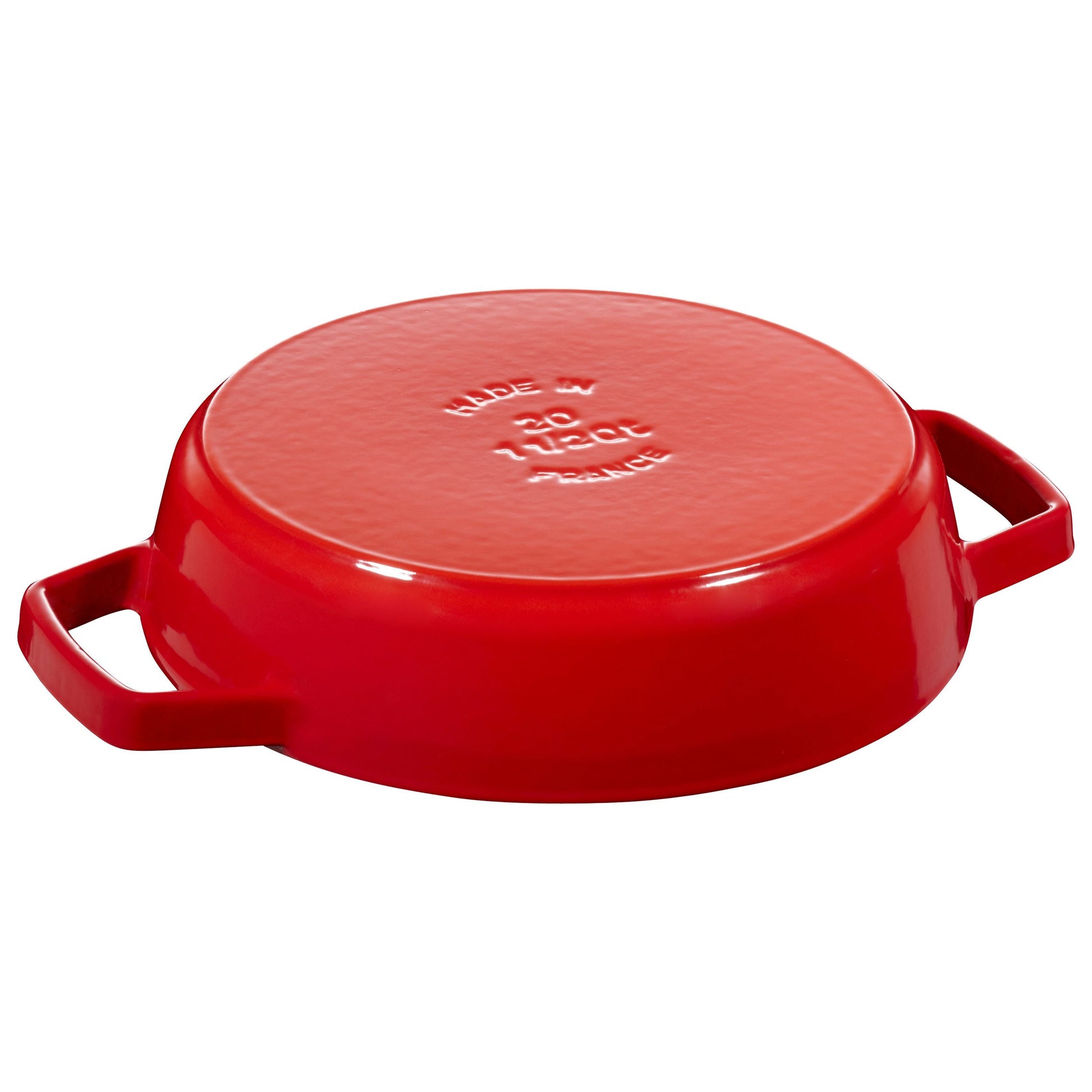 STAUB Pans 20 cm / 8 inch Cast Iron Frying Pan With 2 Handles, Cherry-1