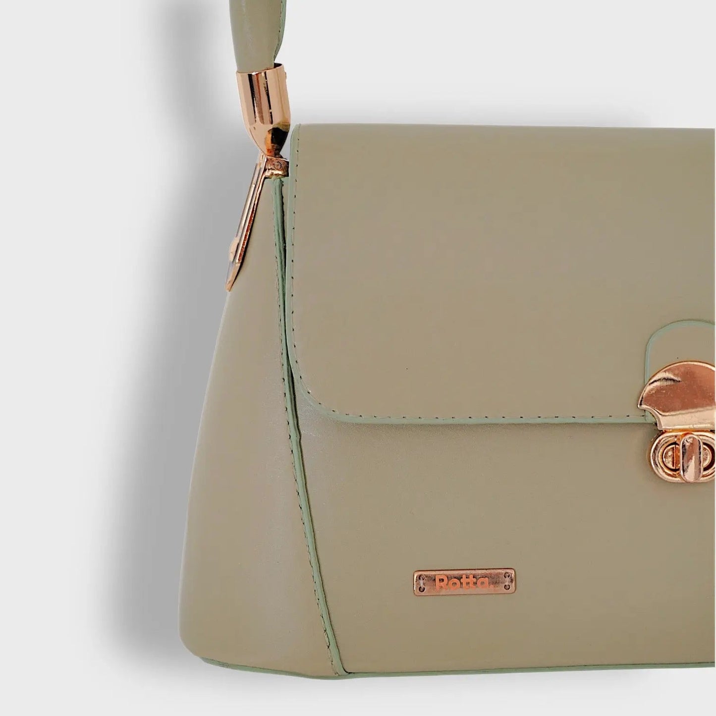 SERENE - Top Handle Shoulder Bag in Green