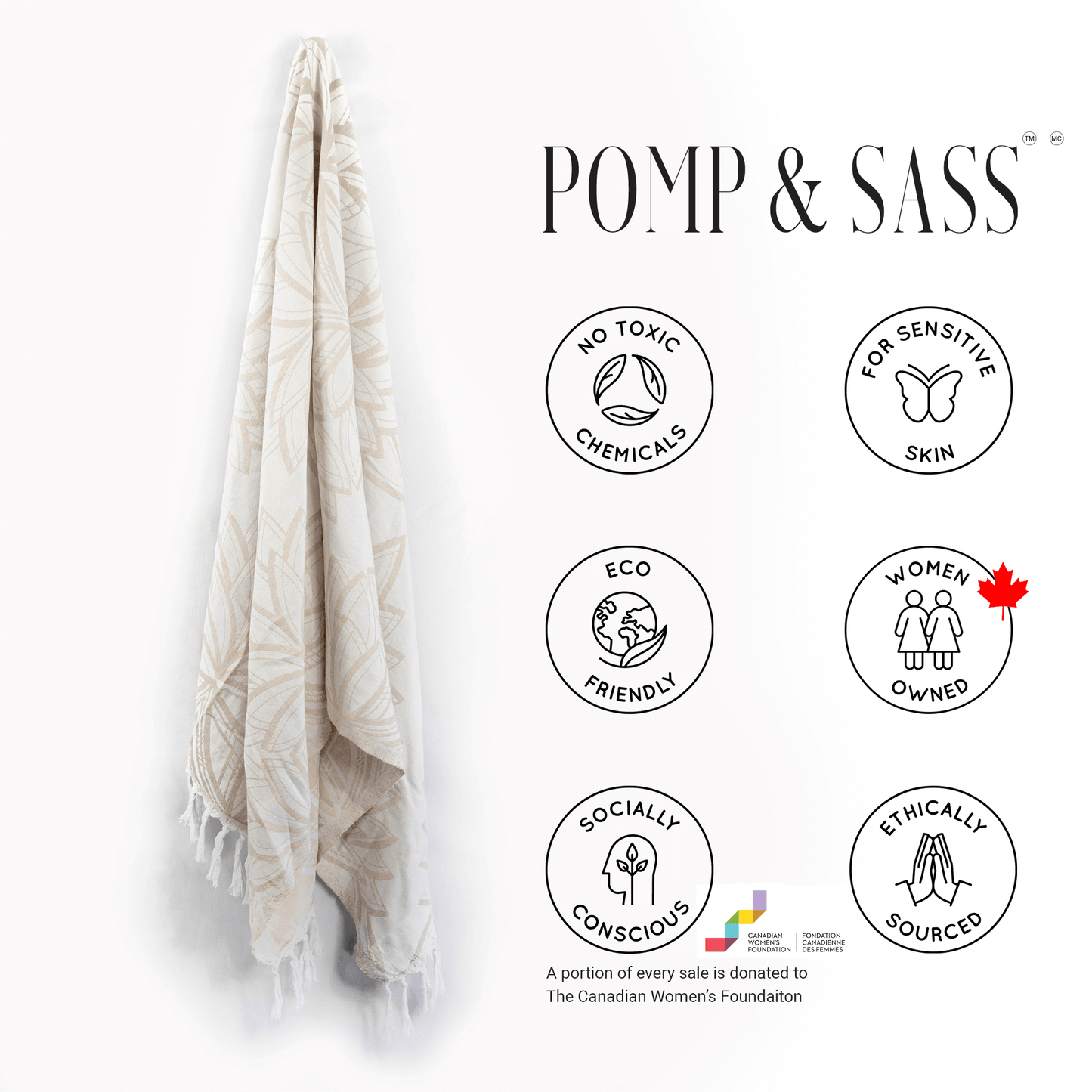 Turkish Towel | Body Towel | Oat + White-4