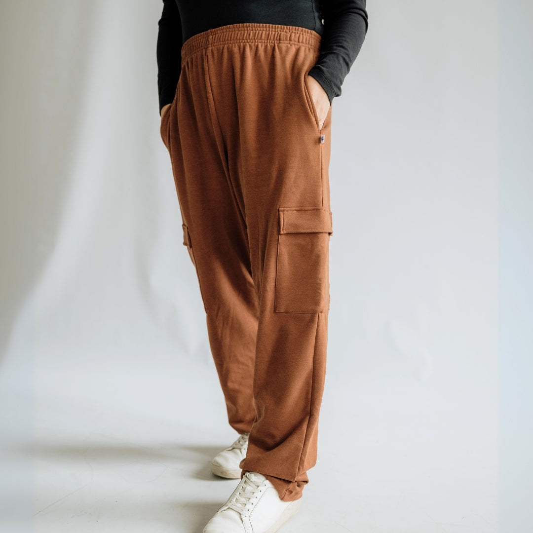 Ladies' Bamboo Fleece Cargo Pants-2