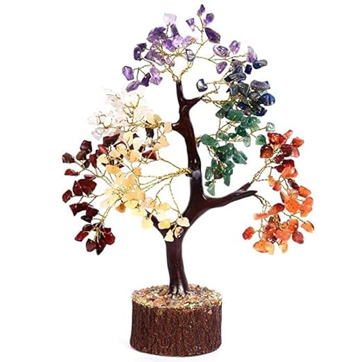 Seven Chakra Tree Crystal Healing Gemstone Tree for Home Decor-0