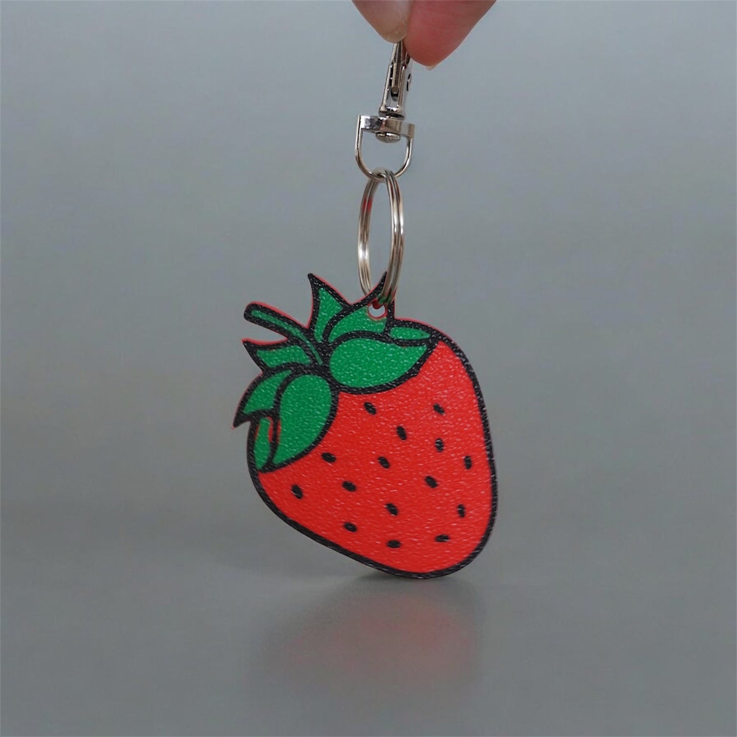 Strawberry NFC  Bag Charm – Customizable Smart Accessory