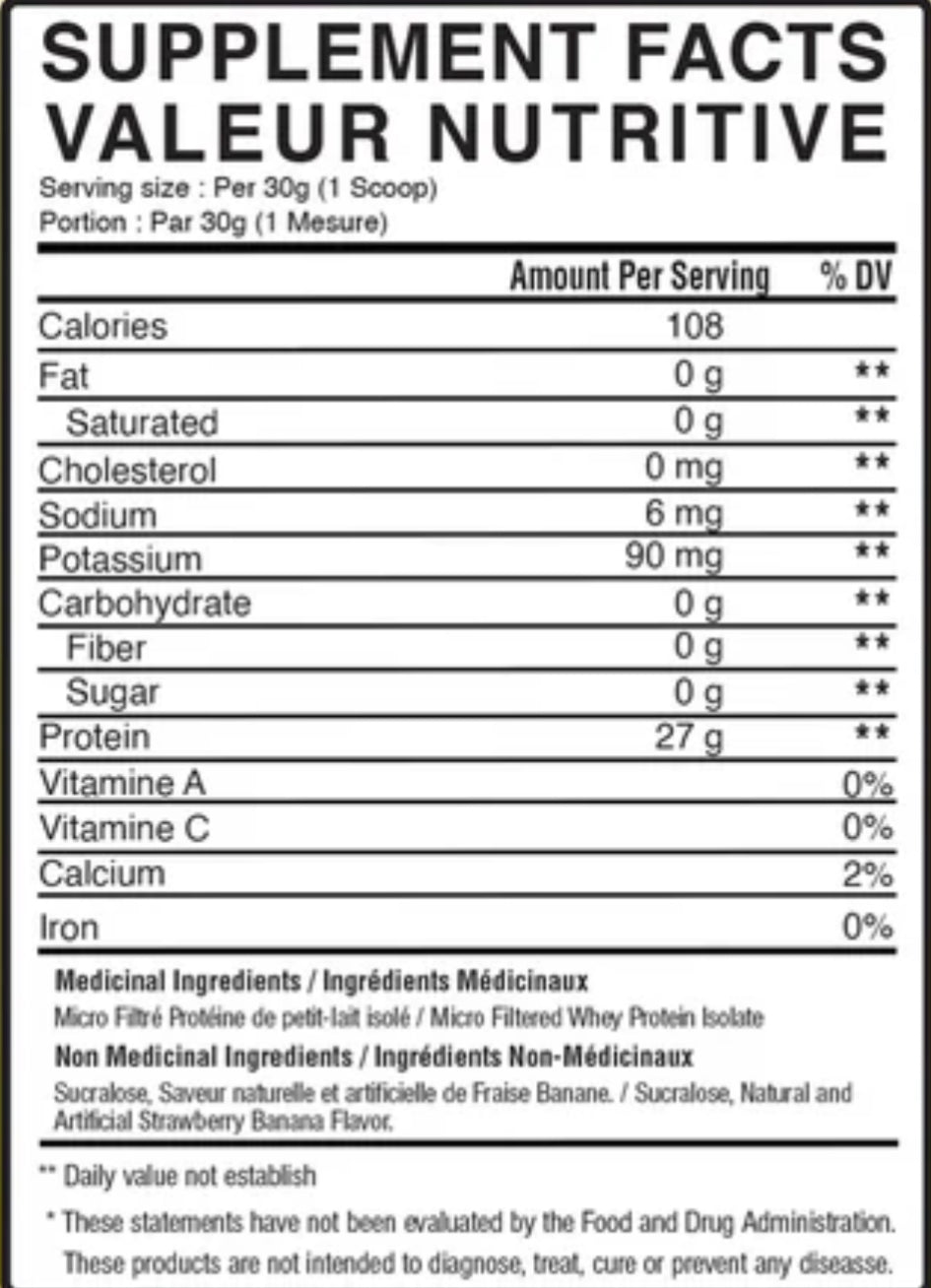 BulkBully Isolate Protein - Strawberry Banana Smoothie