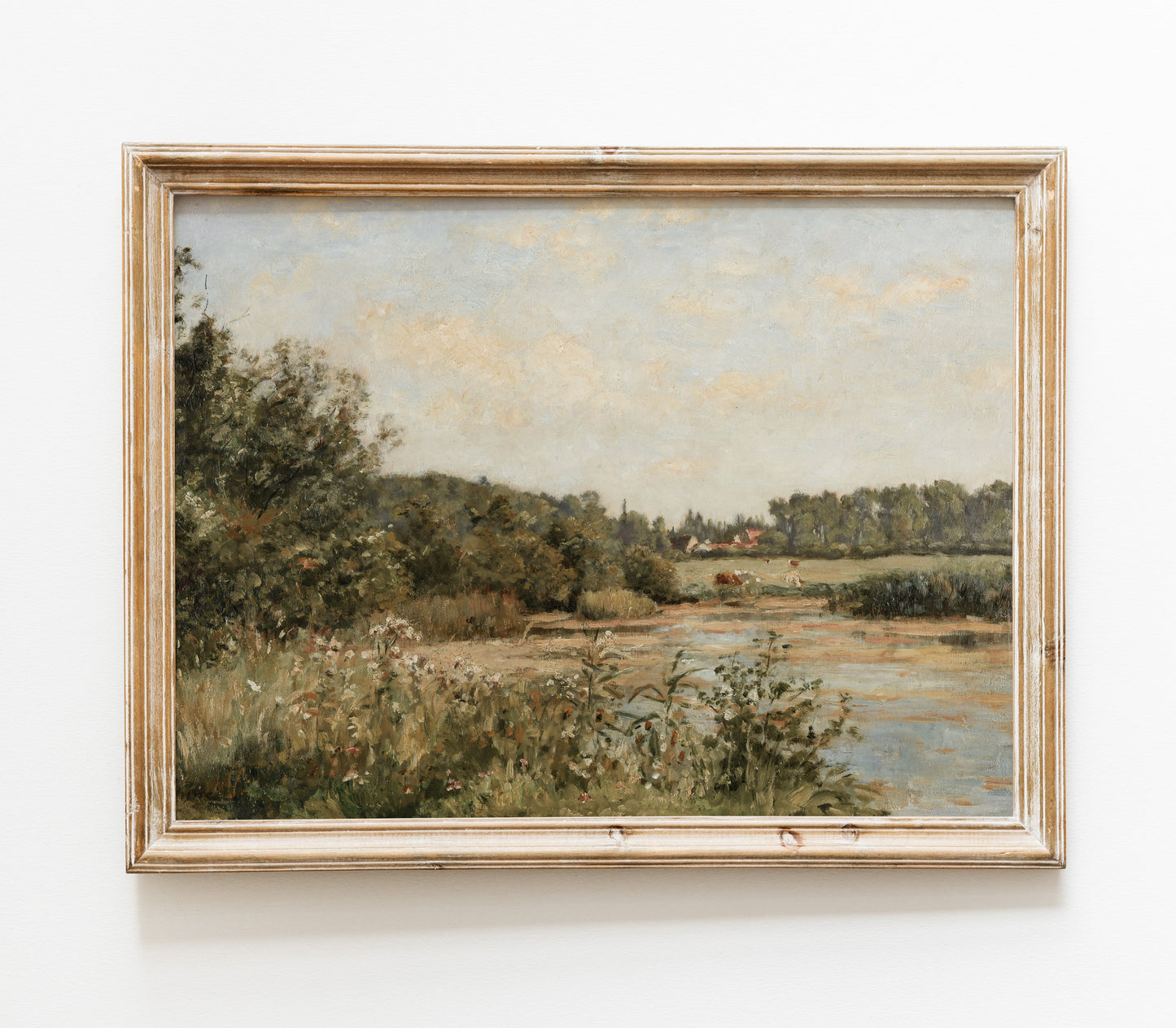 Vintage Field Landscape Art Print L0110