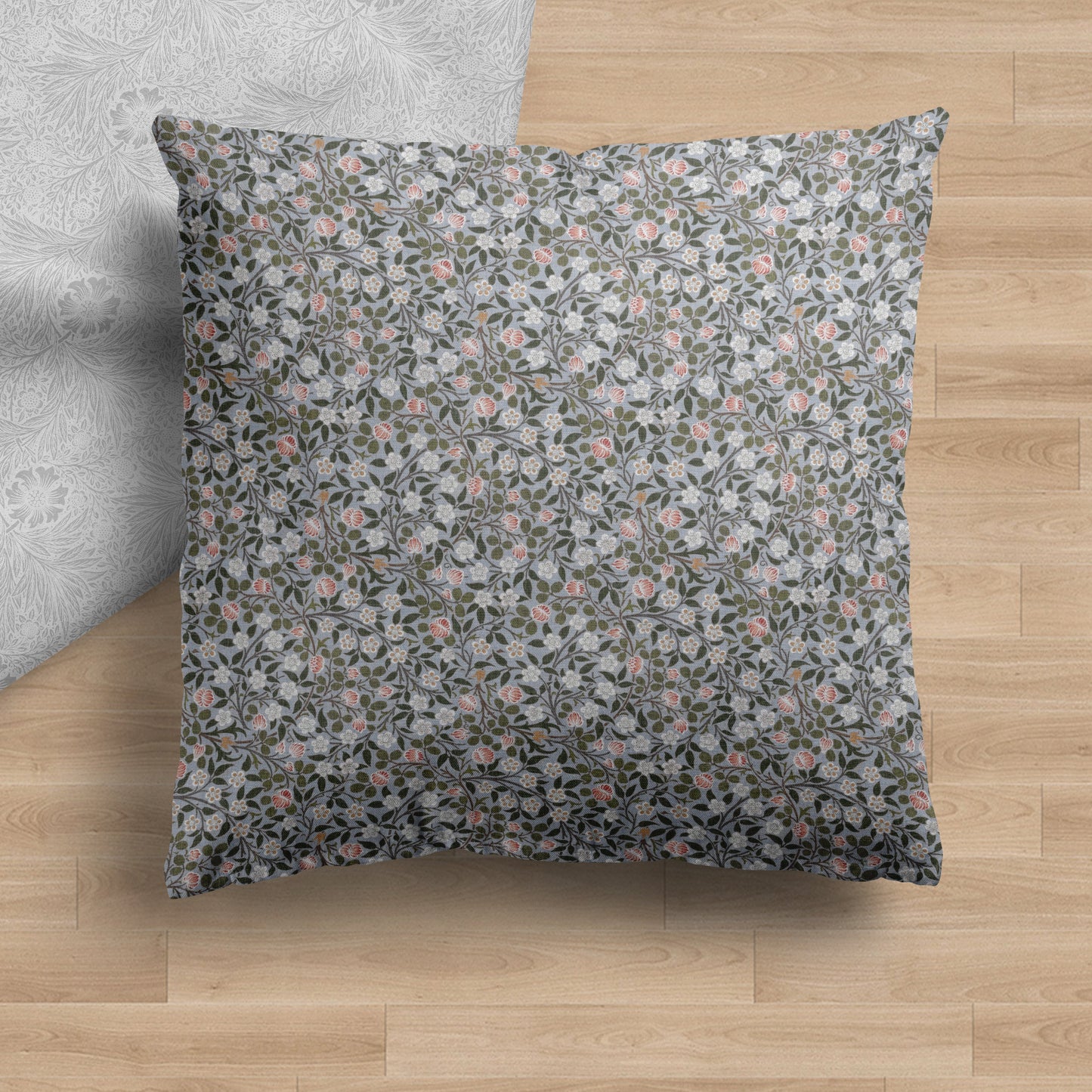 Sophia | Blue Floral Pillow Cover