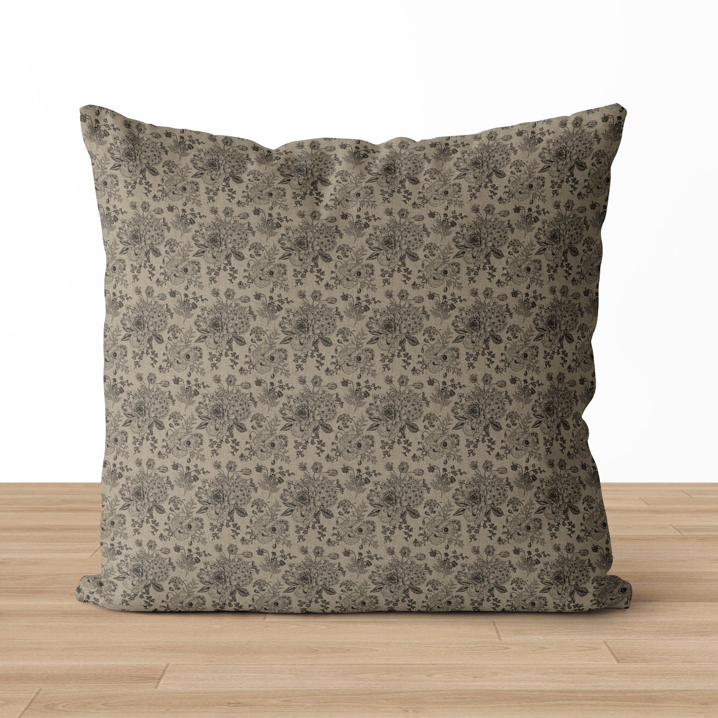Elizabeth Pillow Cover | Neutral Vintage Style Floral Pillow Cover