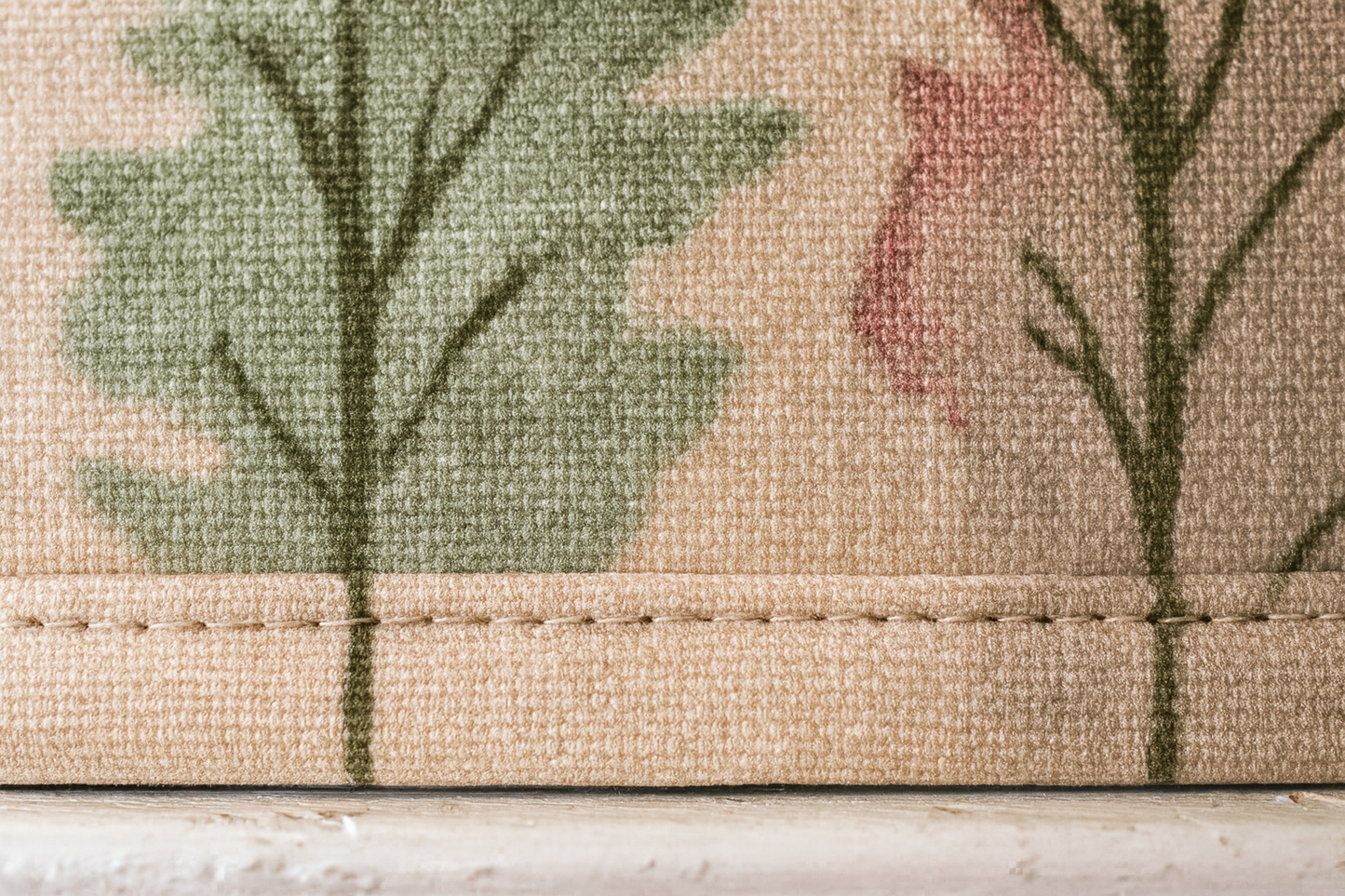 Custom Watercolour Forest Linen Roman Blinds – Made-to-Measure, OEKO-TEX 100, Blackout or Light-Filtering, Ships Worldwide-4