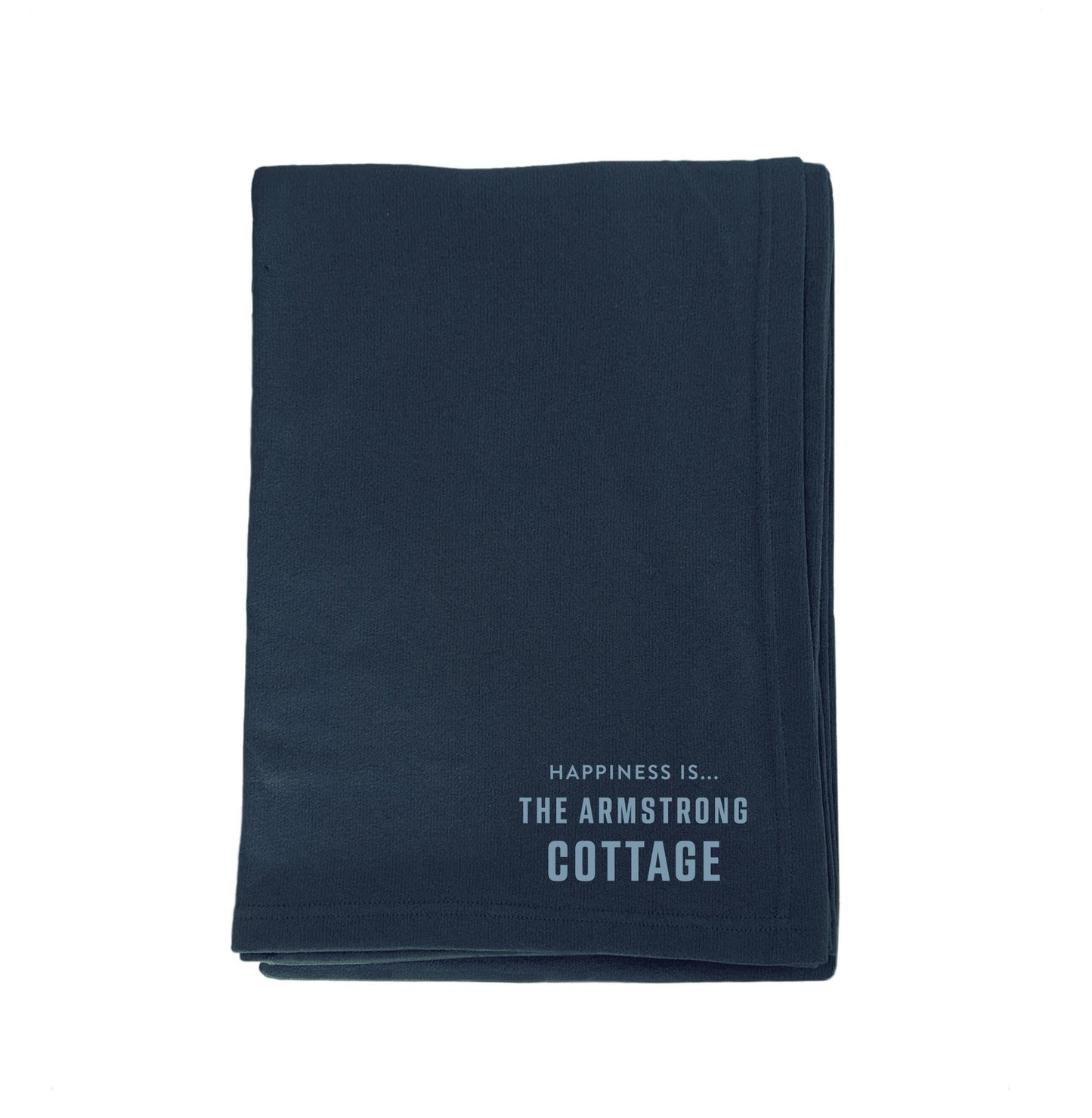 Custom Everywhere Throw Blanket, True Navy-3