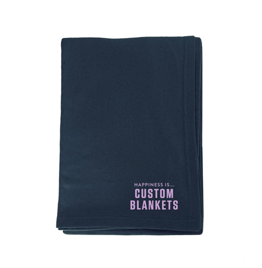 Custom Everywhere Throw Blanket, True Navy-0