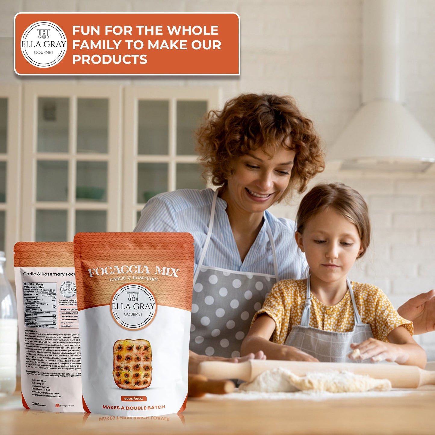 Garlic & Rosemary Focaccia Bread Mix-2