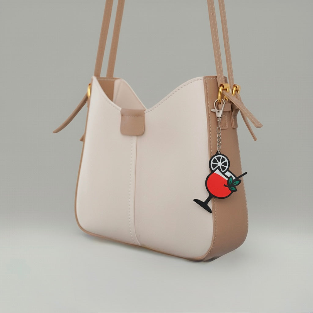 Cocktail Bag Charm – Fun & Colorful PLA Keychain Accessory