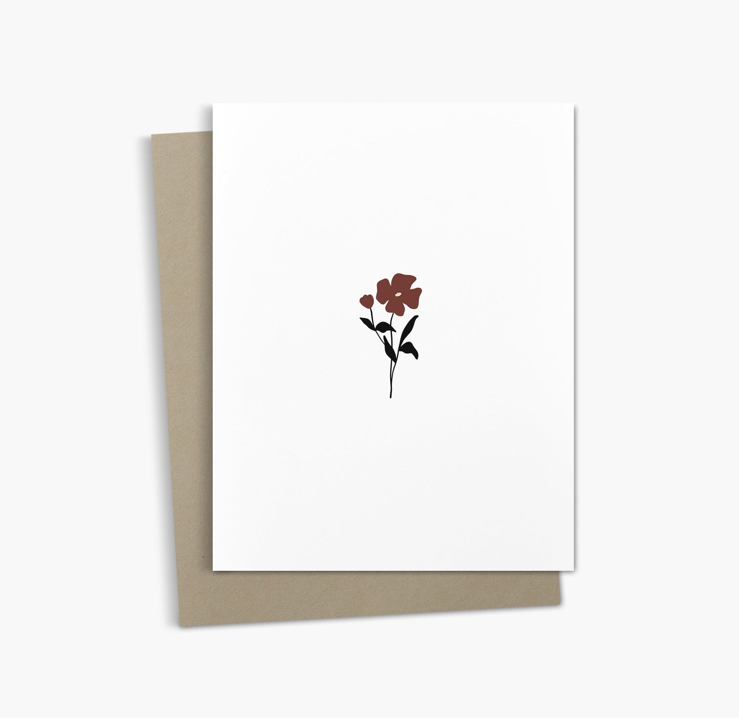 Simple Flower Sympathy Card | Sorry Card