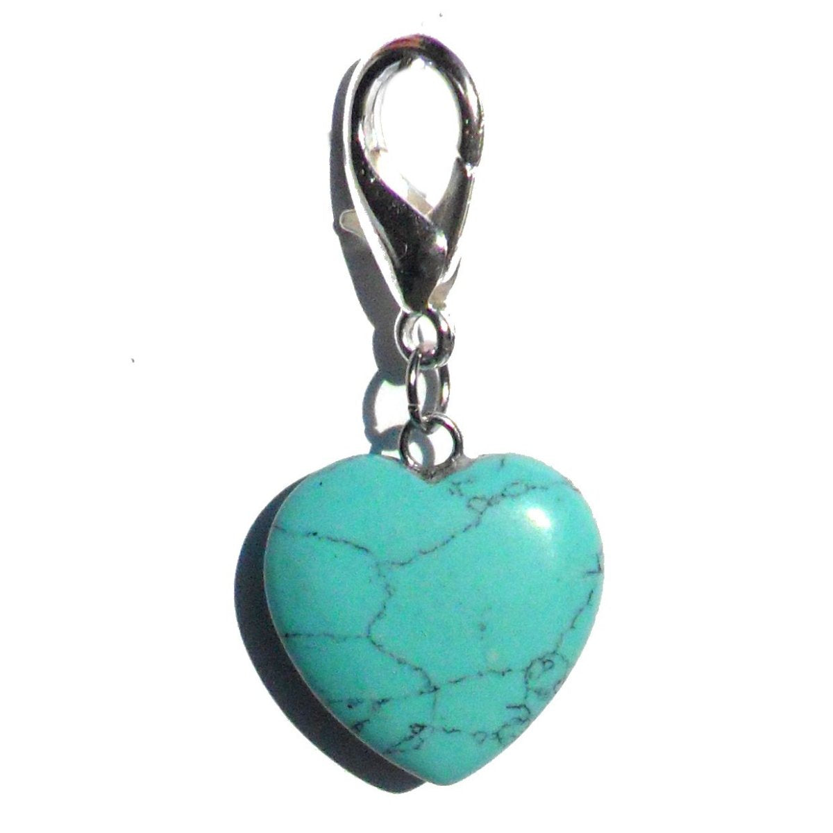 Pet Gemstone Crystal Heart Charms-5