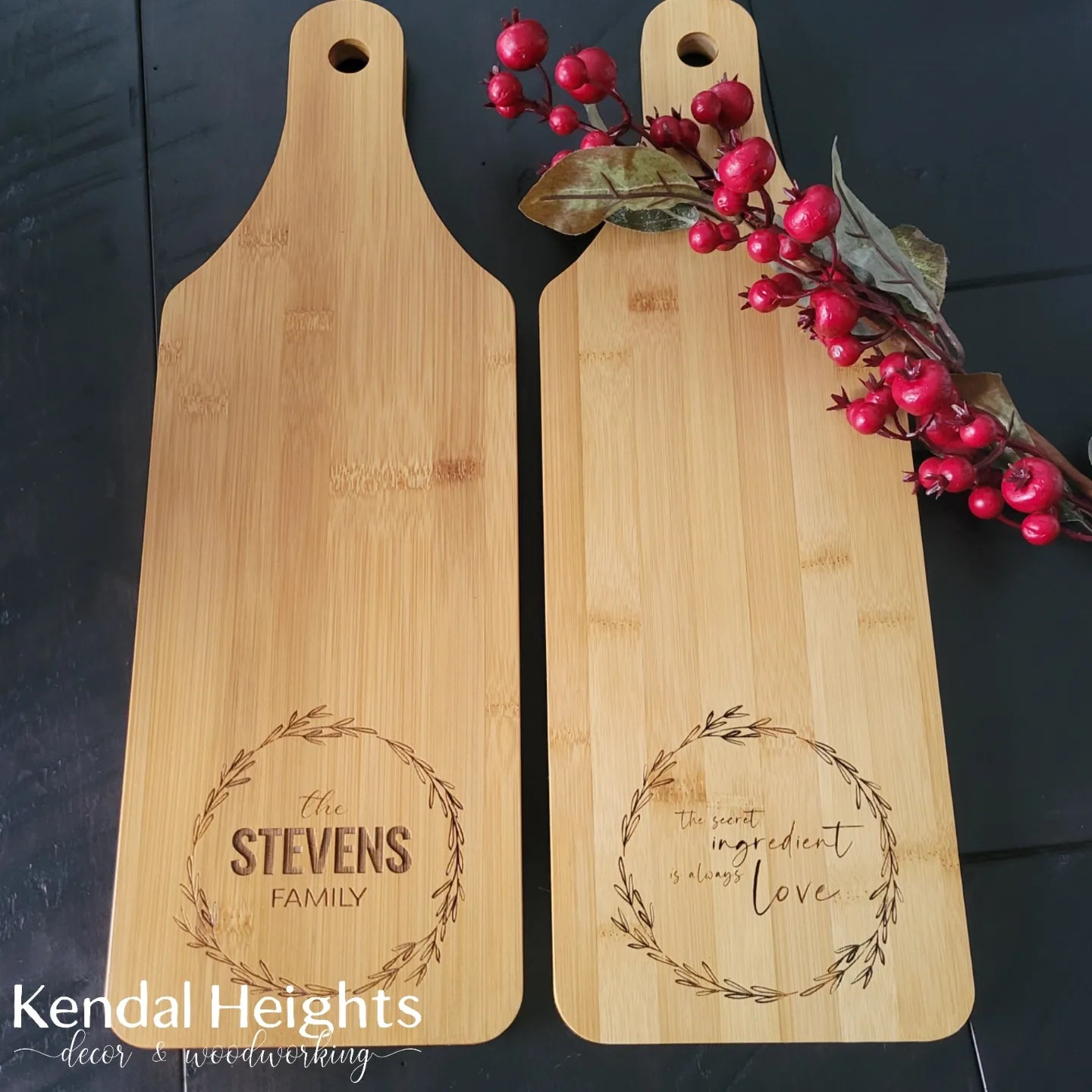 Bamboo Paddle Cutting / Charcuterie Board-4