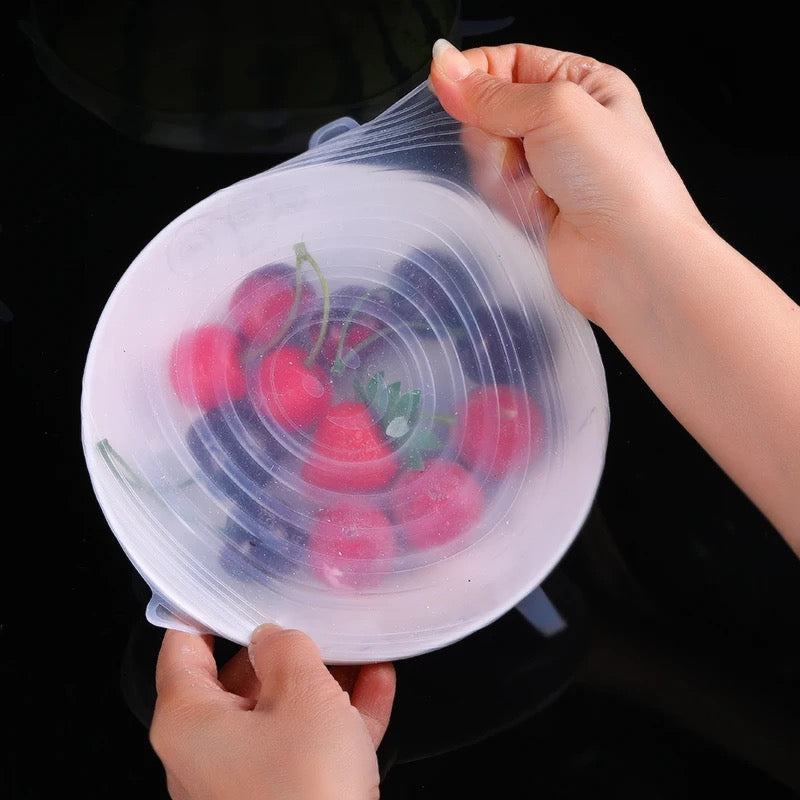 Eco-Friendly Reusable Silicone Stretch Food & Dish Covers – Set of 6-2