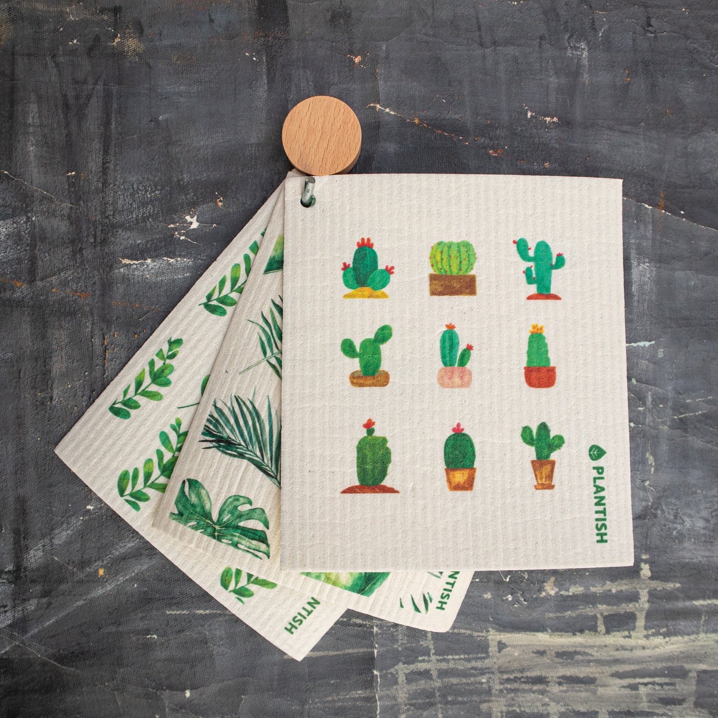 Potting Around - Swedish Sponge Cloth Set + Hook-4