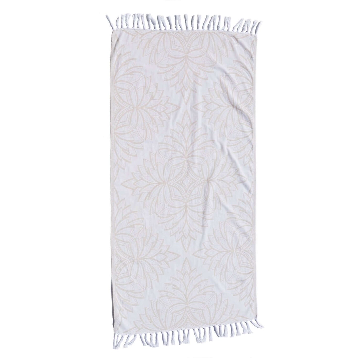 Turkish Towel | Body Towel | Oat + White-0