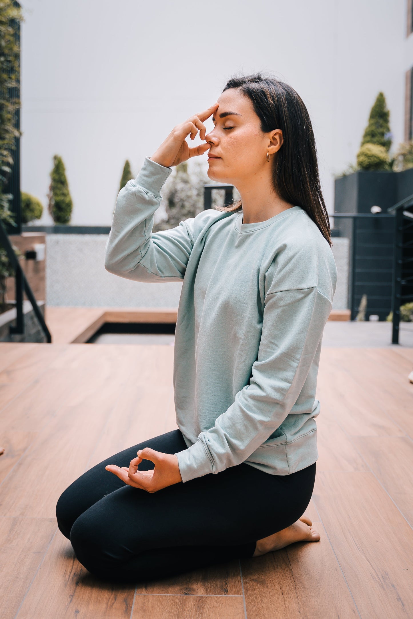 Cotton Clouds Sweatshirt - Light Aquamarine-0