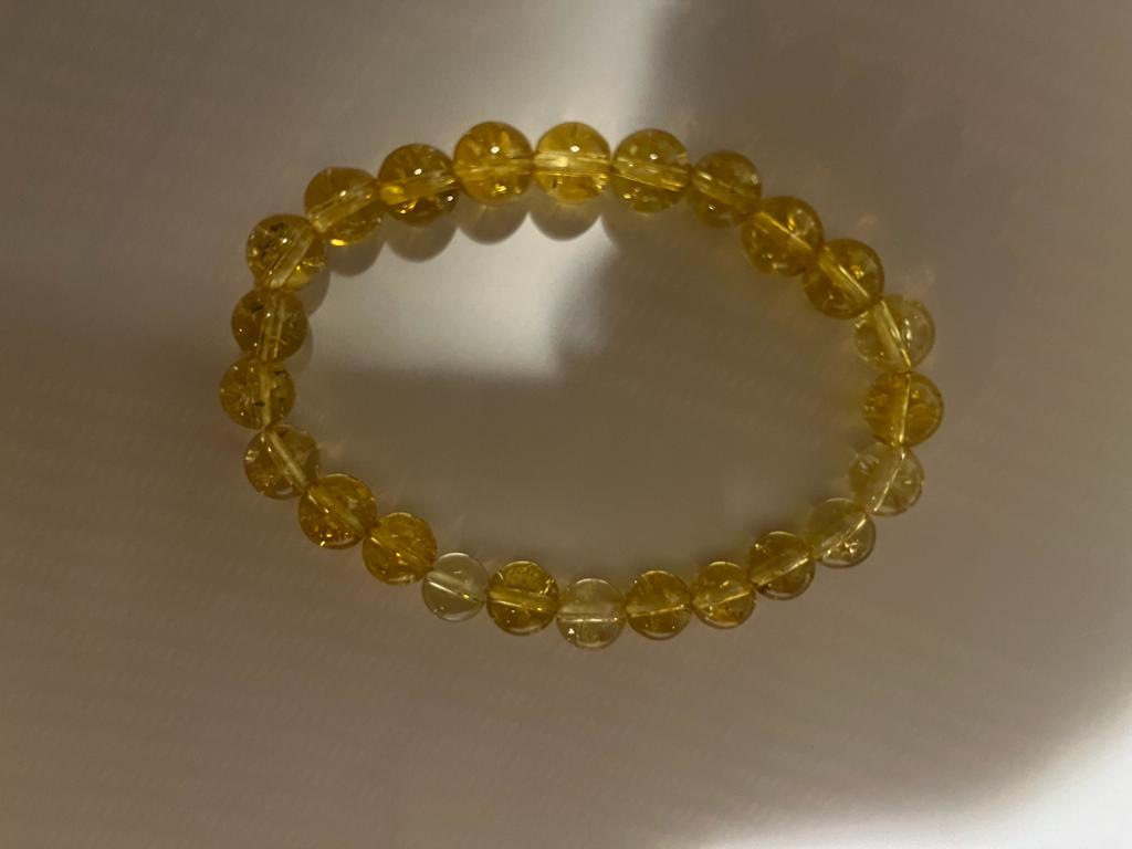 Citrine Bracelet (8 mm Beads)-3