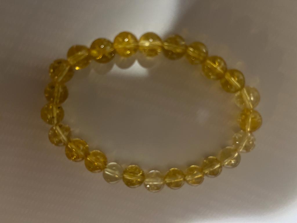 Citrine Bracelet (8 mm Beads)-1