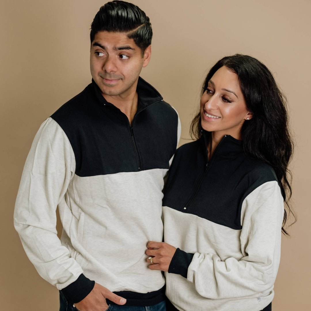 Adult Unisex Bamboo Fleece Half Zip-5