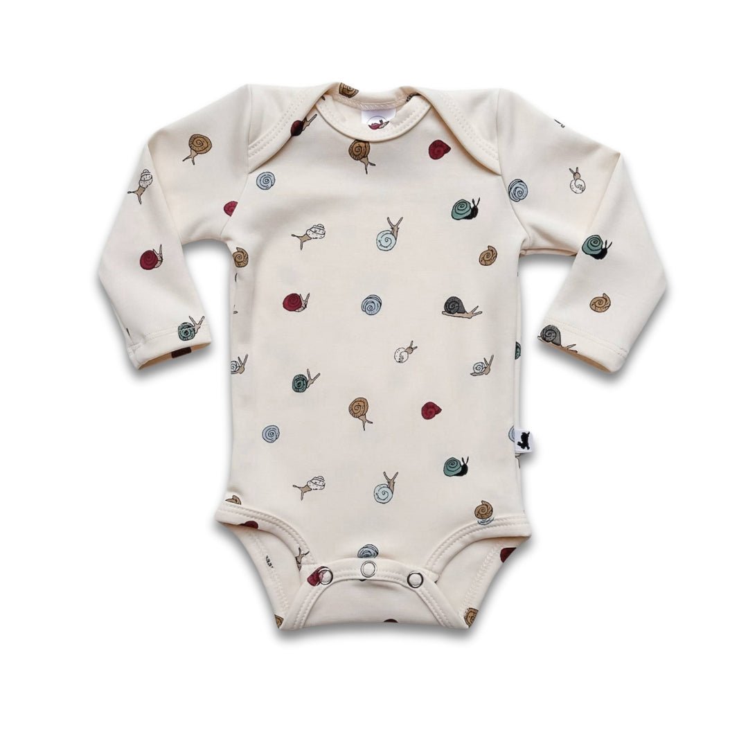 Baby Long-Sleeve Bamboo Onesie | Prints-12