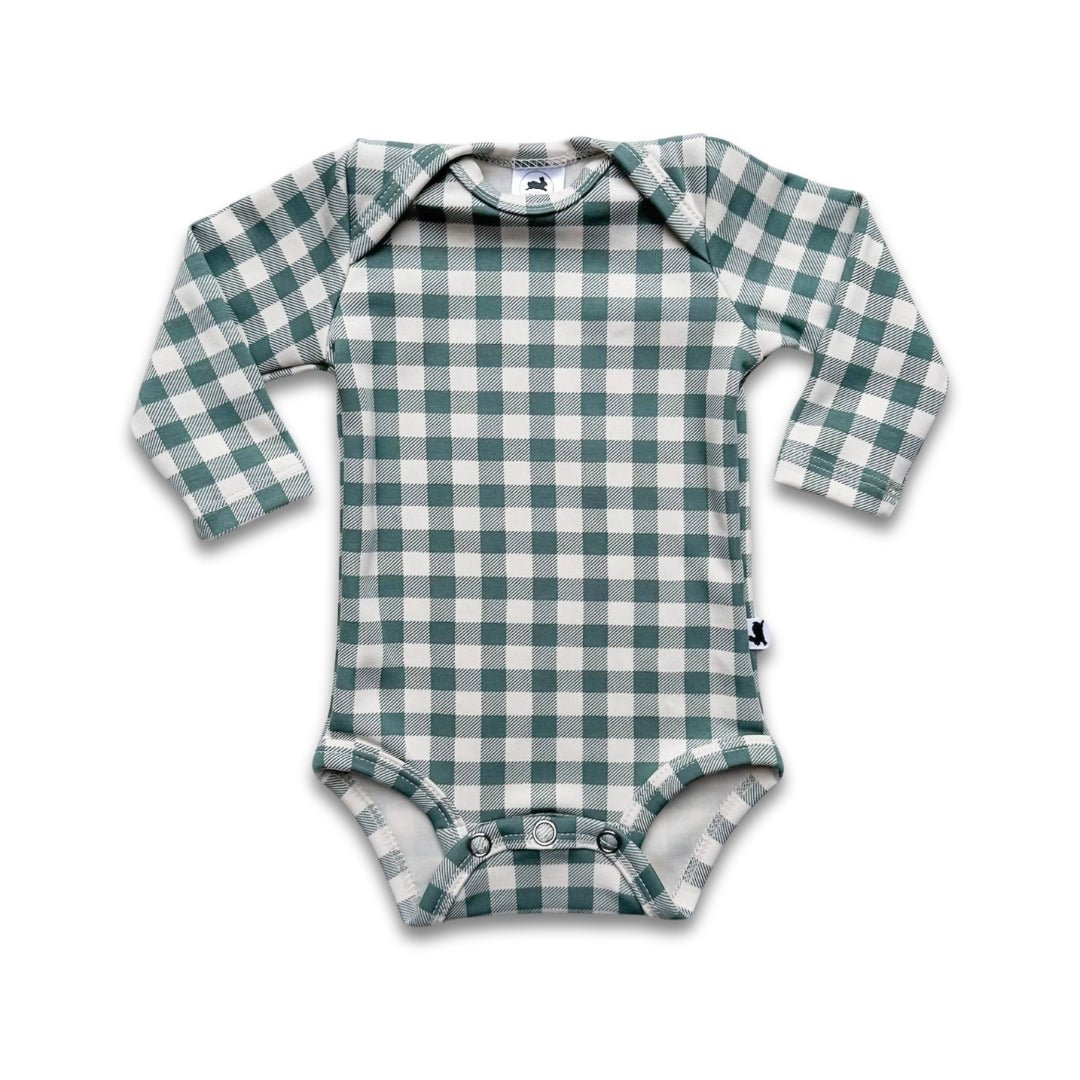 Baby Long-Sleeve Bamboo Onesie | Prints-13