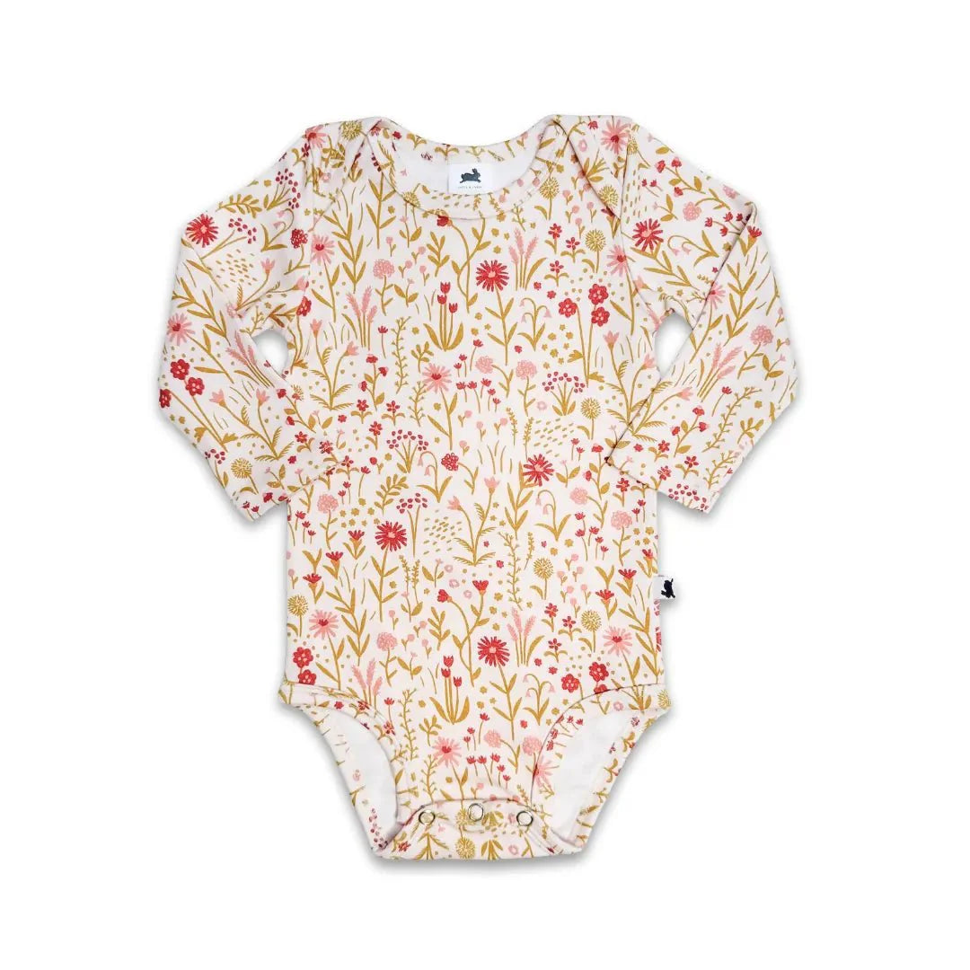 Baby Long-Sleeve Bamboo Onesie | Prints-7