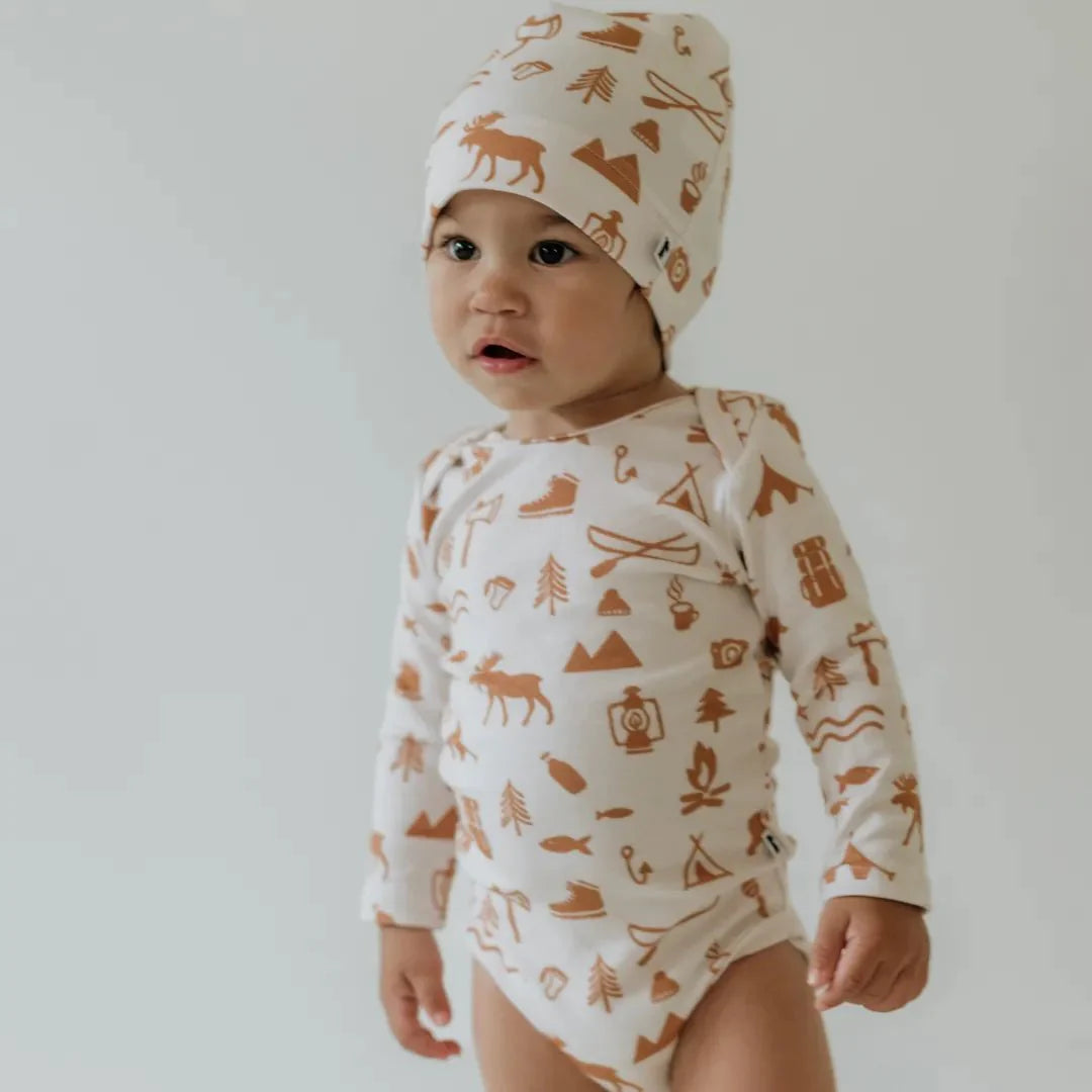 Baby Long-Sleeve Bamboo Onesie | Prints-4