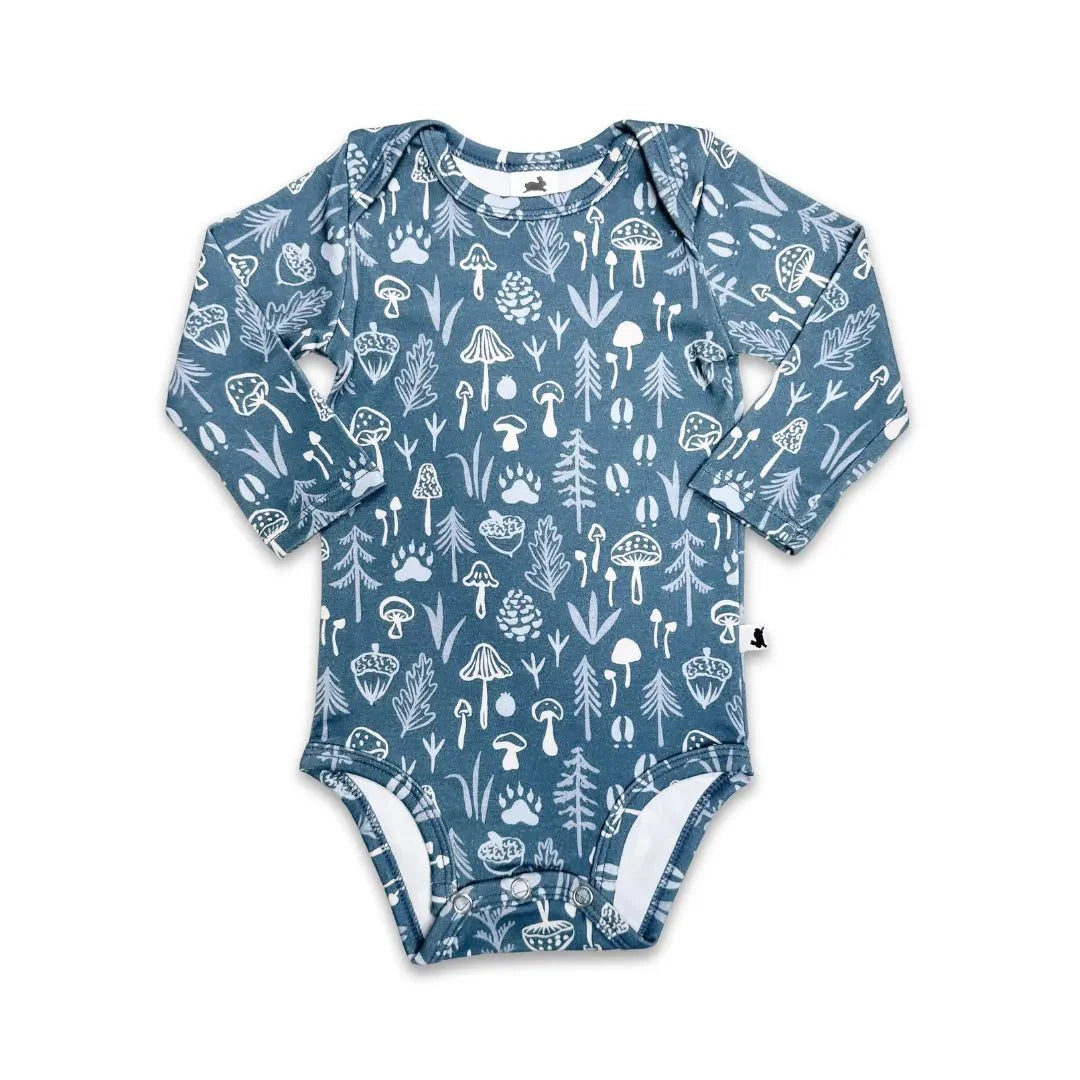 Baby Long-Sleeve Bamboo Onesie | Prints-8