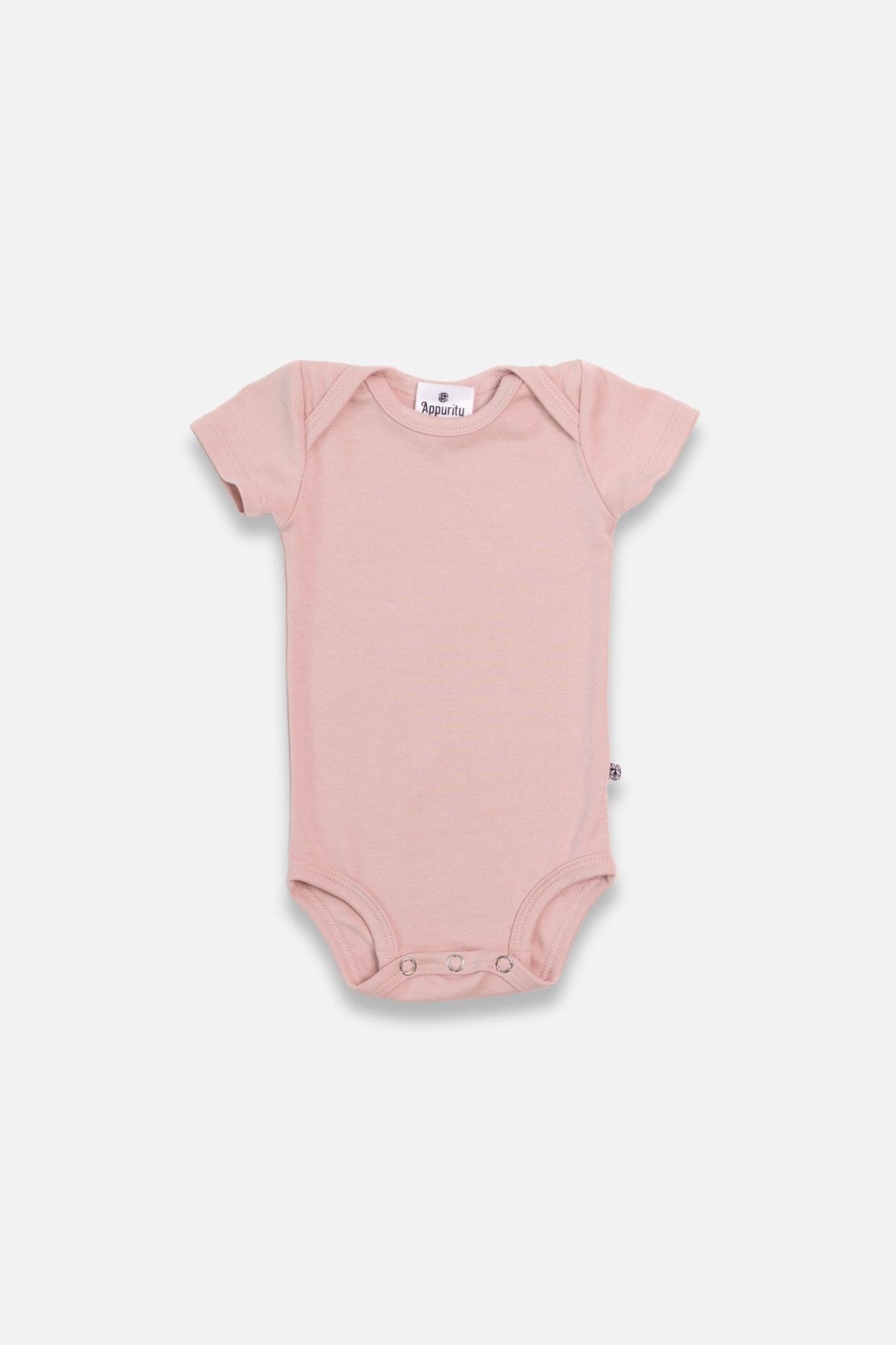 Baby Short Sleeve Bamboo Onesie-9