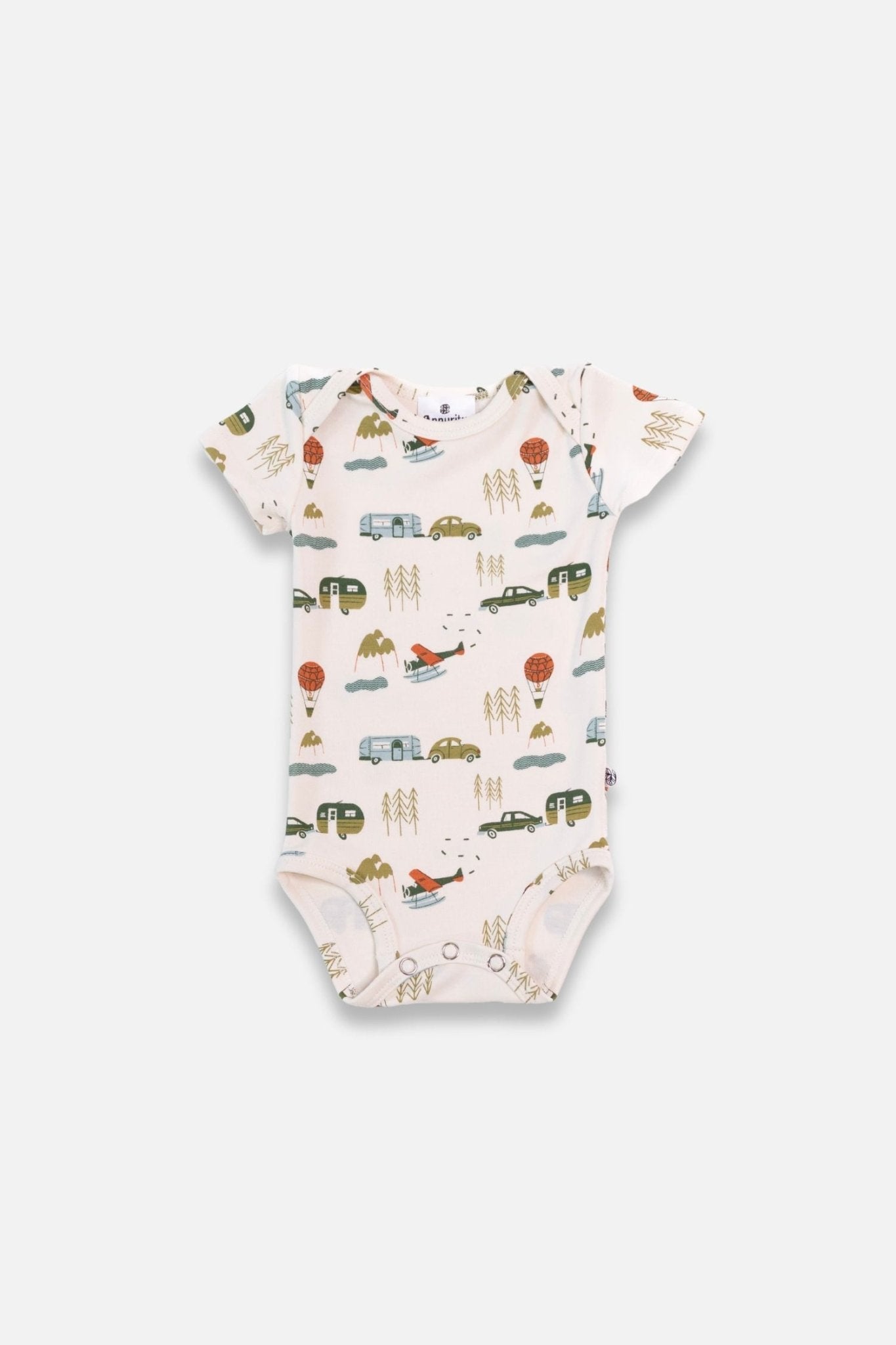 Baby Short Sleeve Bamboo Onesie-8