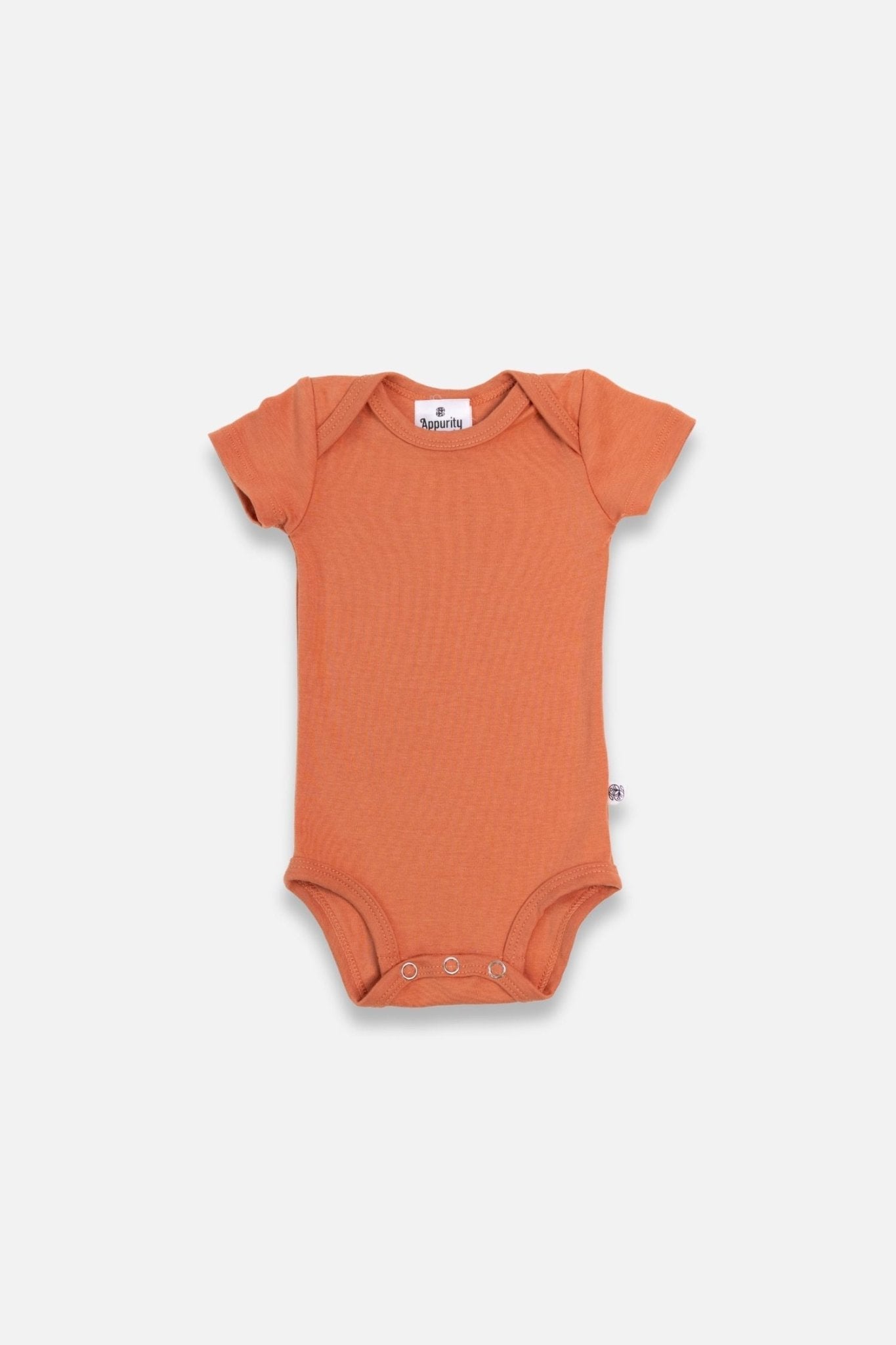 Baby Short Sleeve Bamboo Onesie-5