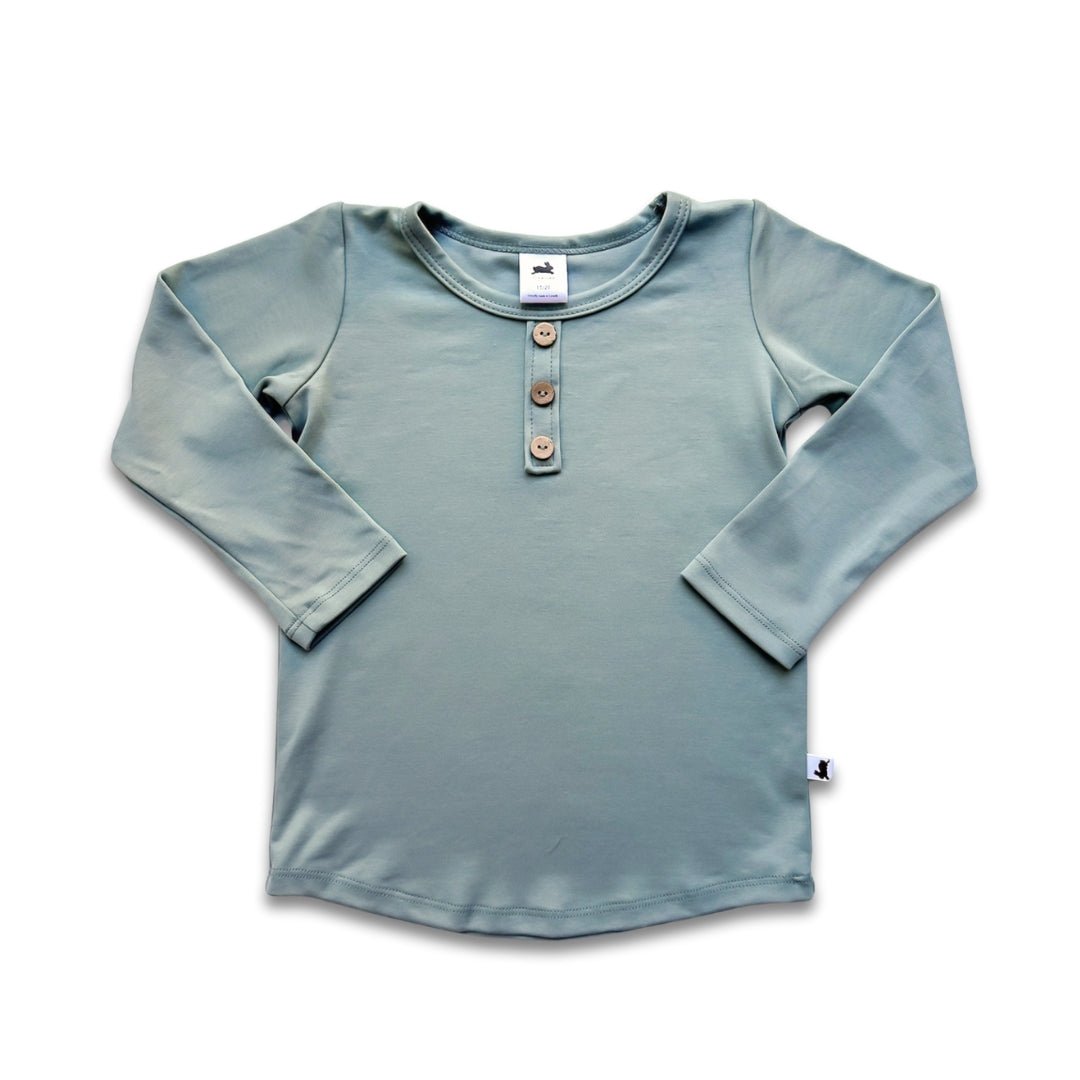 Baby/Kids Bamboo Henley Long-Sleeve Shirt-7