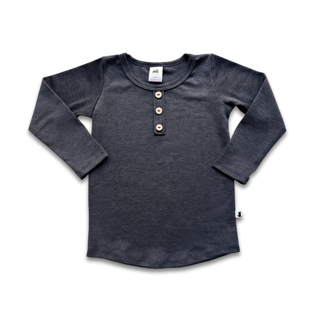 Baby/Kids Bamboo Henley Long-Sleeve Shirt-5