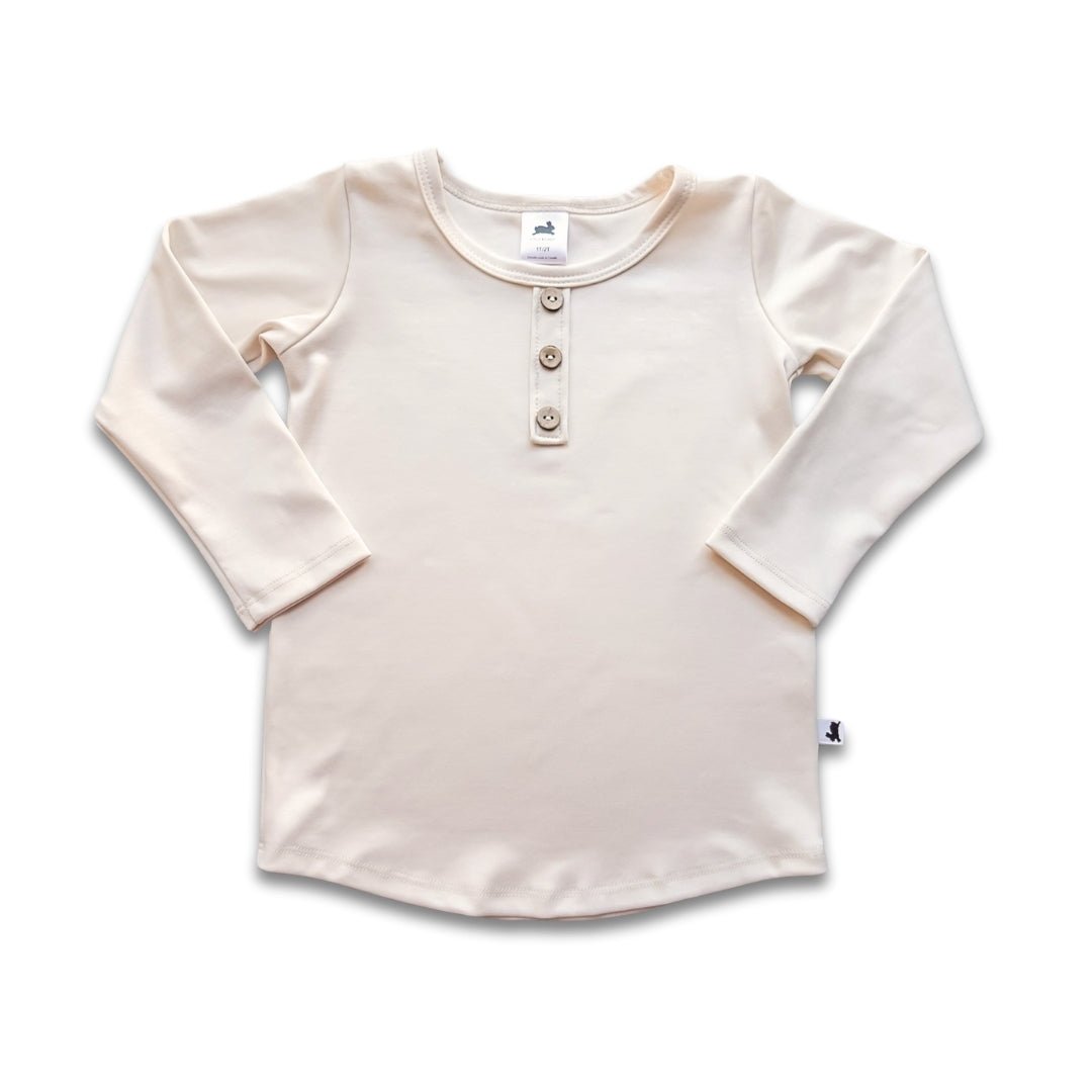 Baby/Kids Bamboo Henley Long-Sleeve Shirt-6