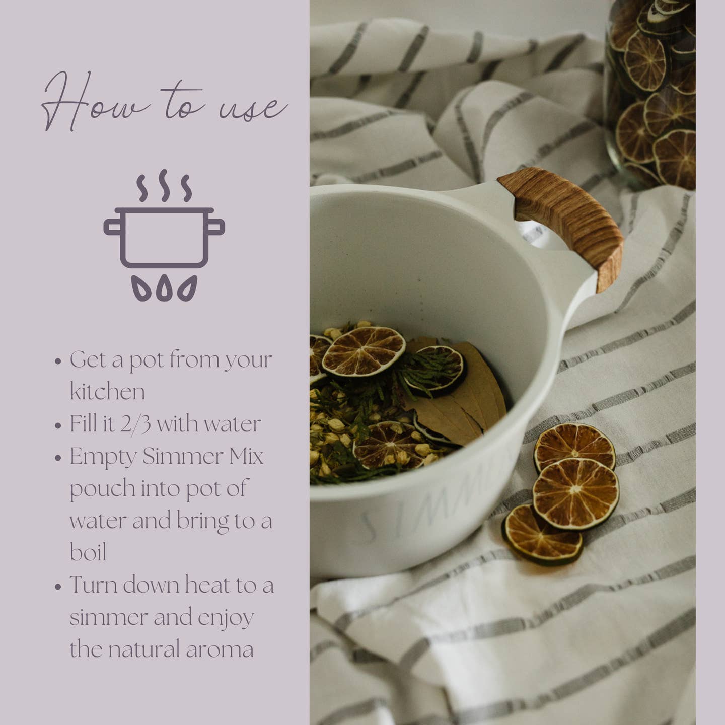 Be Cozy Simmer Pot Mix – Natural Jasmine Spice Aroma